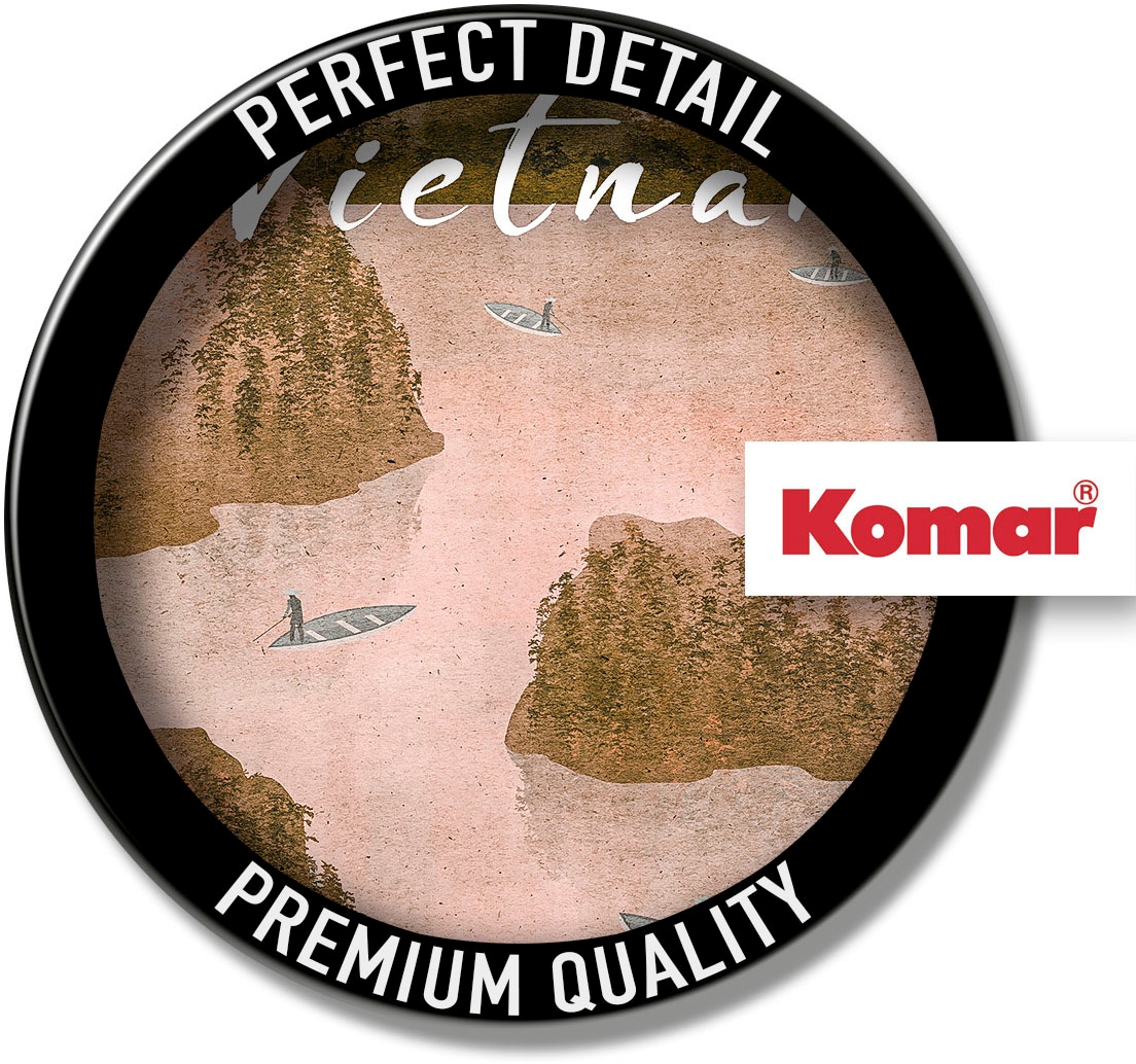 Komar Bild »Vintage Travel Vietnam« Natur 1 Stk. tlg. Wandbild zur Dekoration - ohne Rahmen