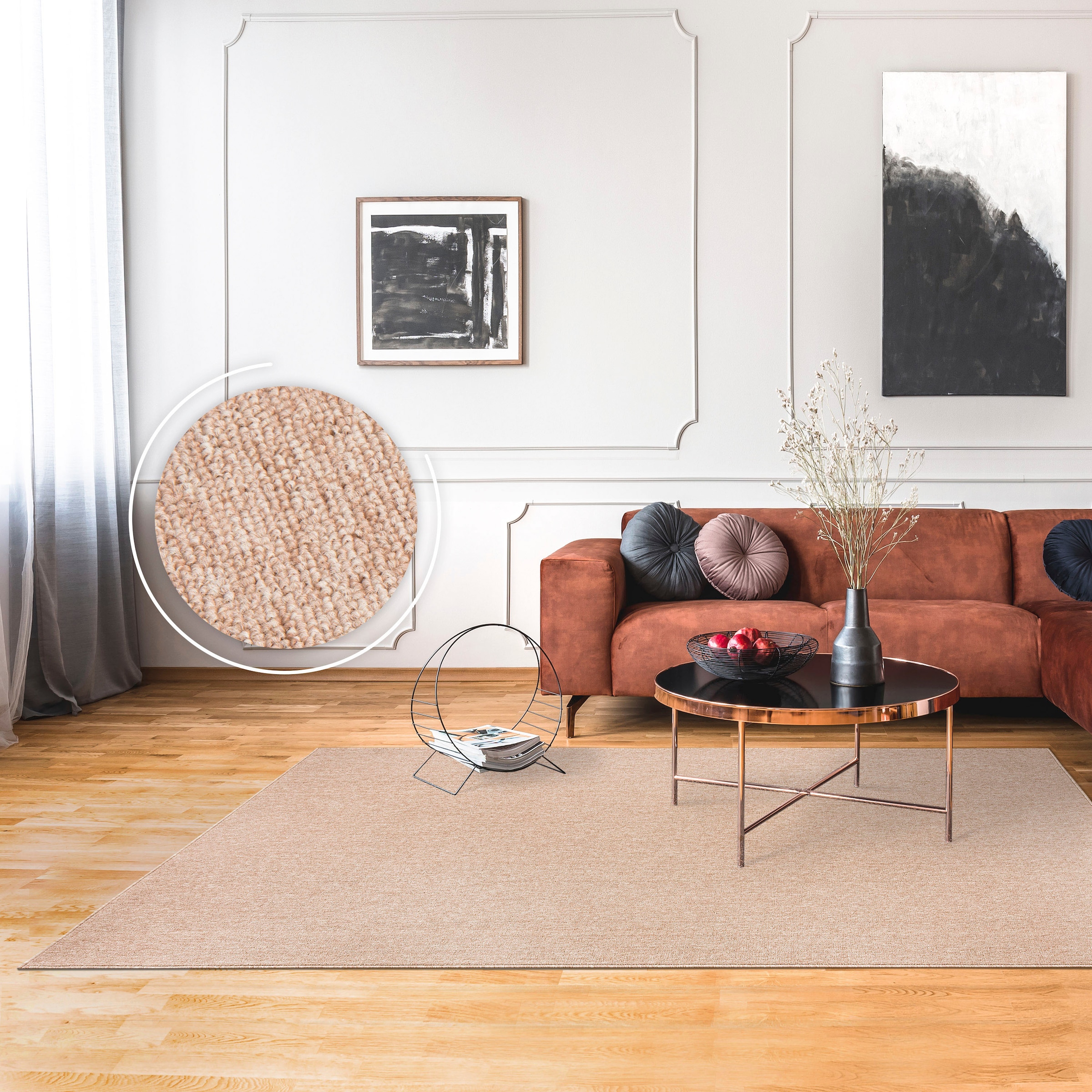 Paco Home Teppich »Barcelona 610«, rechteckig, Kurzflor, meliert,  strapazierfähige Qualität, Wohnzimmer günstig kaufen