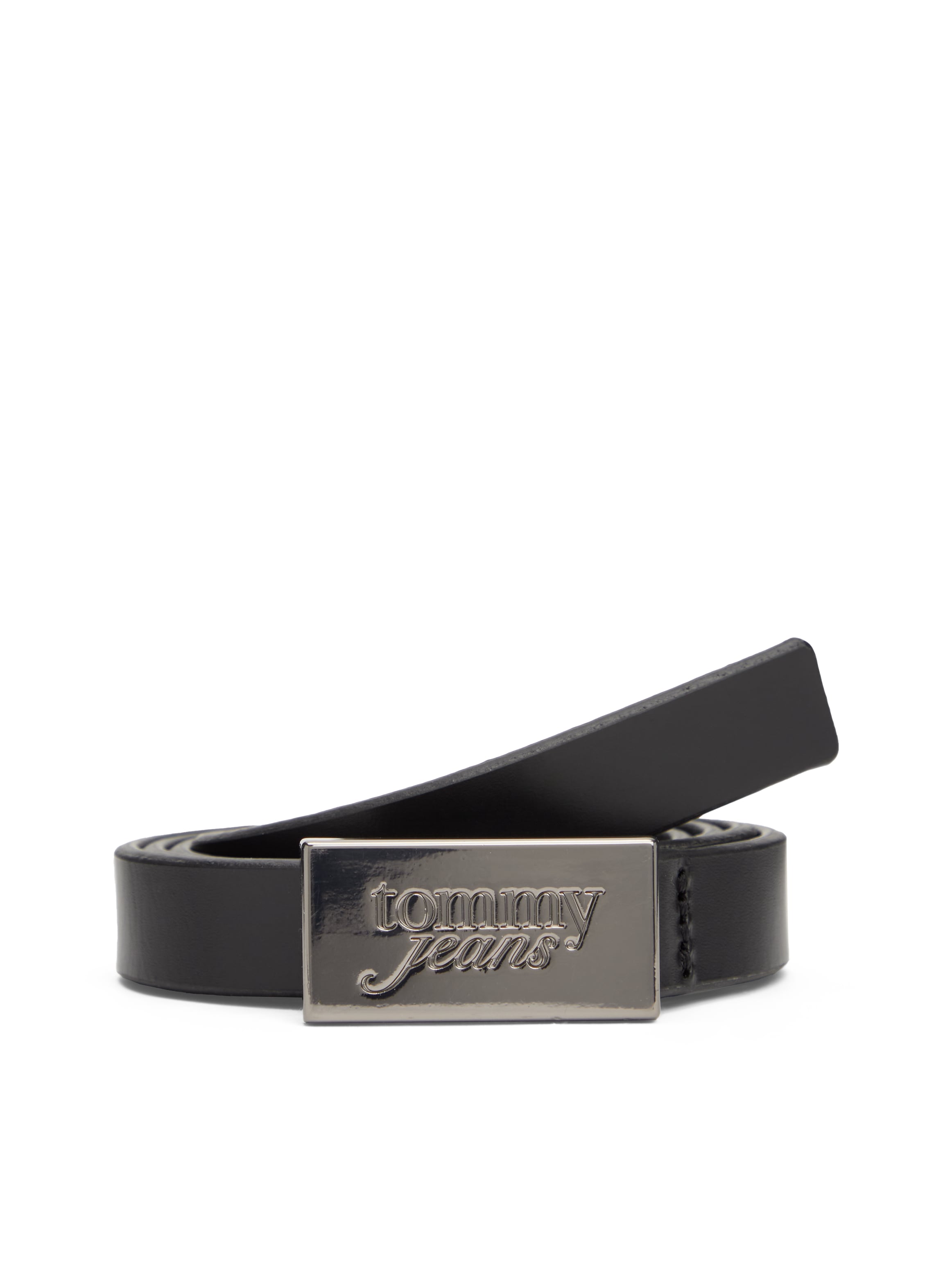 Image of Tommy Jeans Ledergürtel "TJW SCRIPT PLAQUE" Breite 2 cm