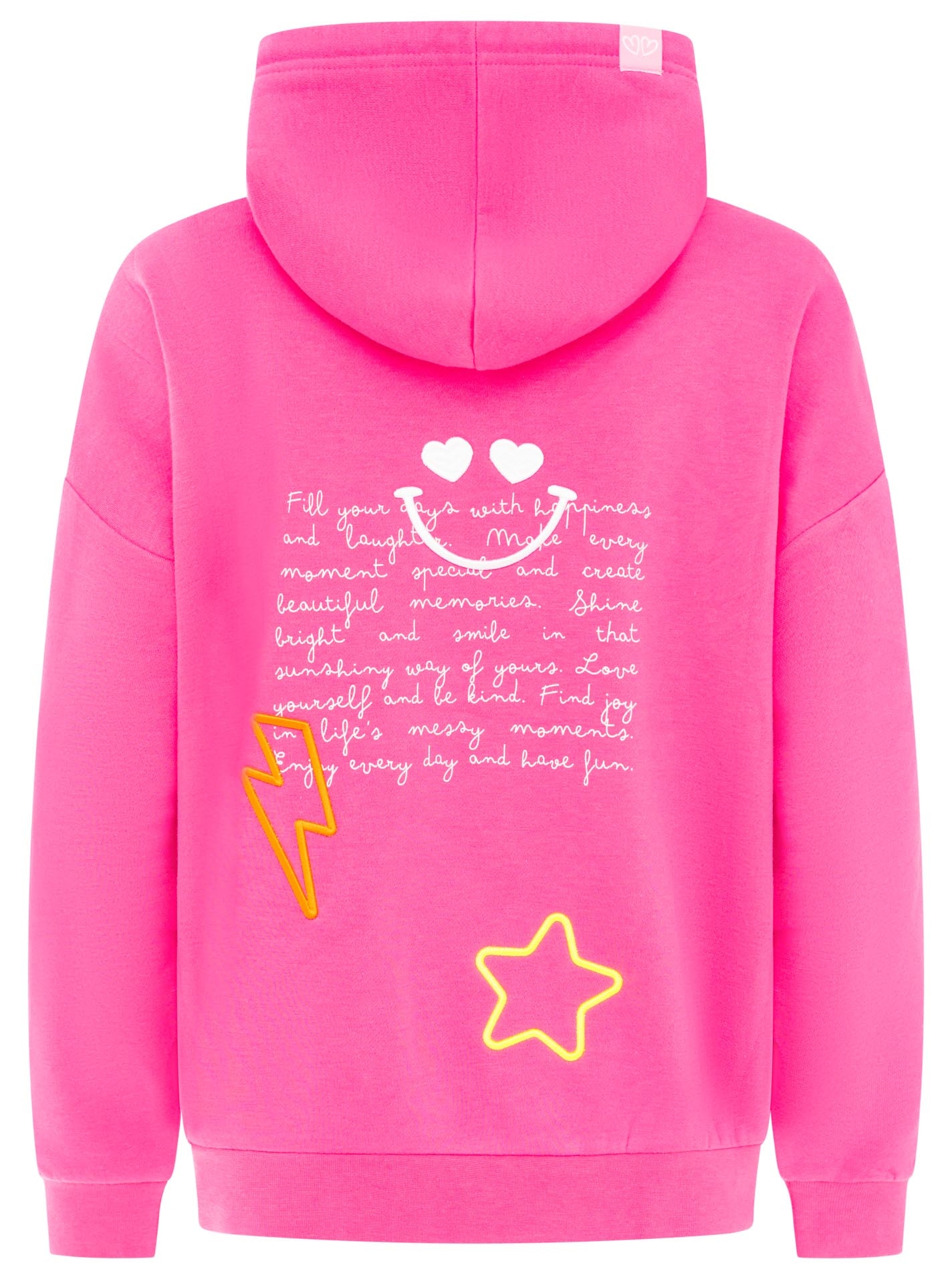 Zwillingsherz Hoodie »"SHINE BRIGHT"«, Kapuze mit Kordel, Statement Motive, Eingriffstaschen

