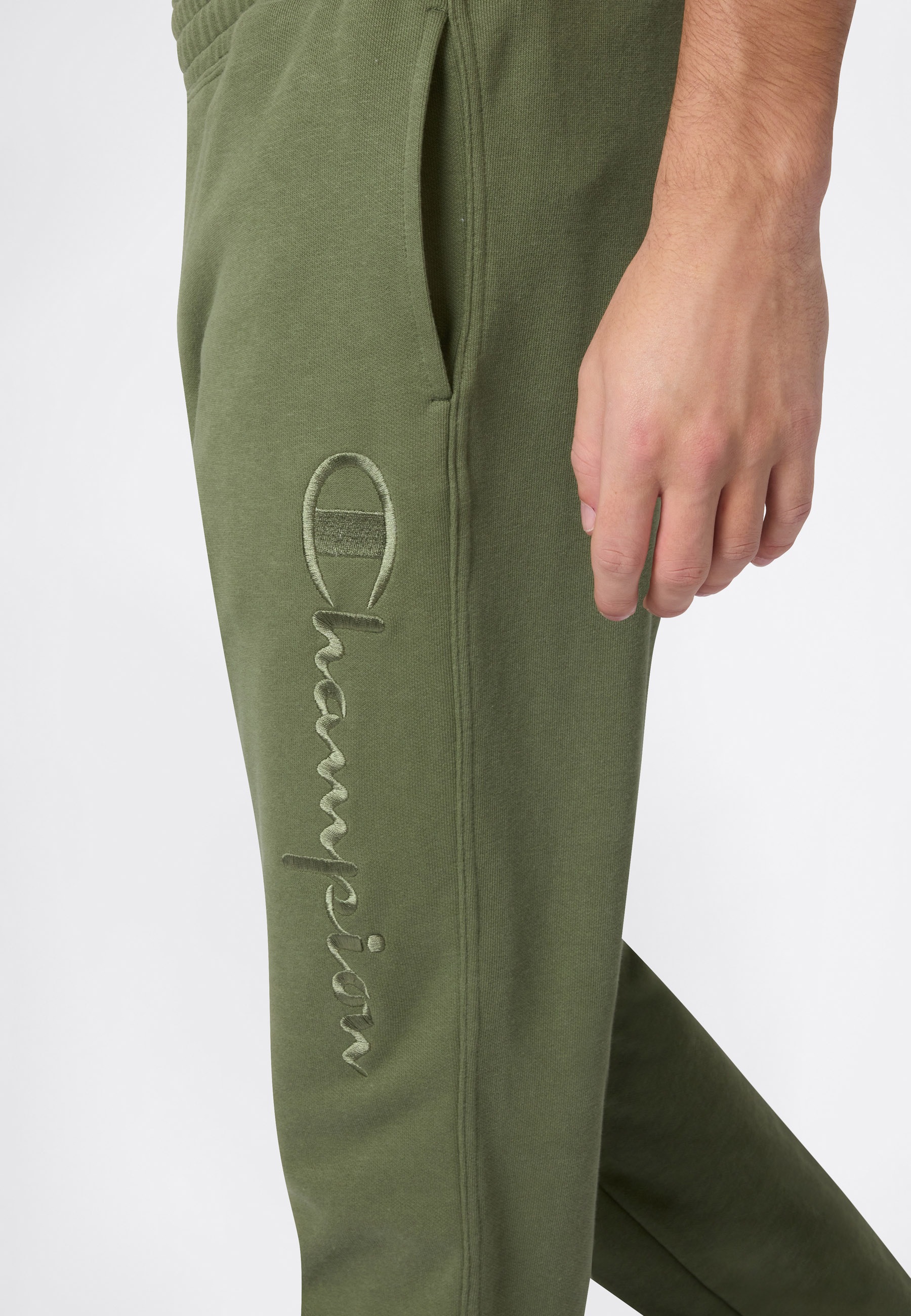 Champion Pantalon de jogging »ICONS Terry Elastic Cuff Pants Large Logo«  pantalon de jogging sportif, en coton et polyester