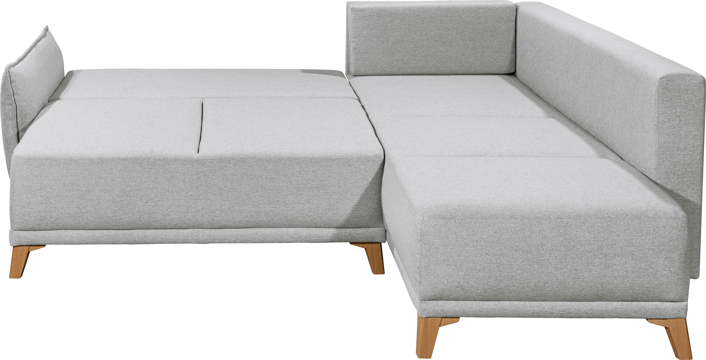 ED EXCITING DESIGN Ecksofa »Pamplona L-Form«, mit Bettfunktion, Bettkasten & Zierkissen