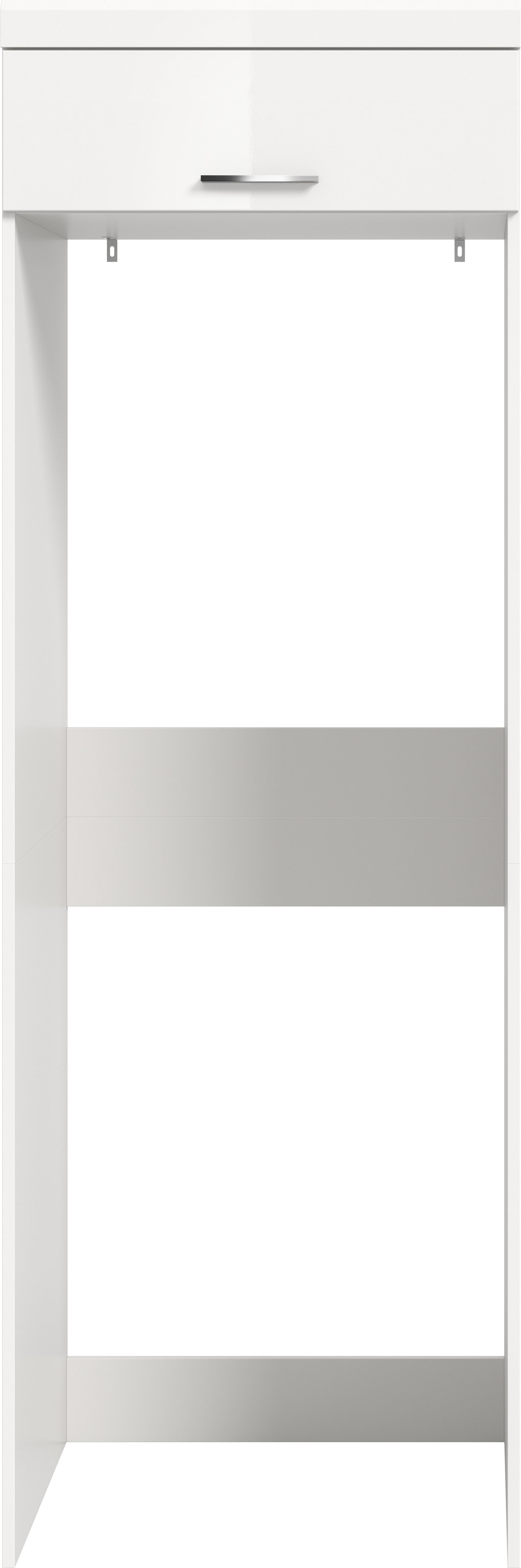 welltime Waschmaschinenumbauschrank »SIENA, Breite 66 cm, für Waschmaschine & Trockner, 1 Klappe, MDF-Front« Überbauschrank, Umbauschrank, Badschrank, Hauswirtschaftsschrank