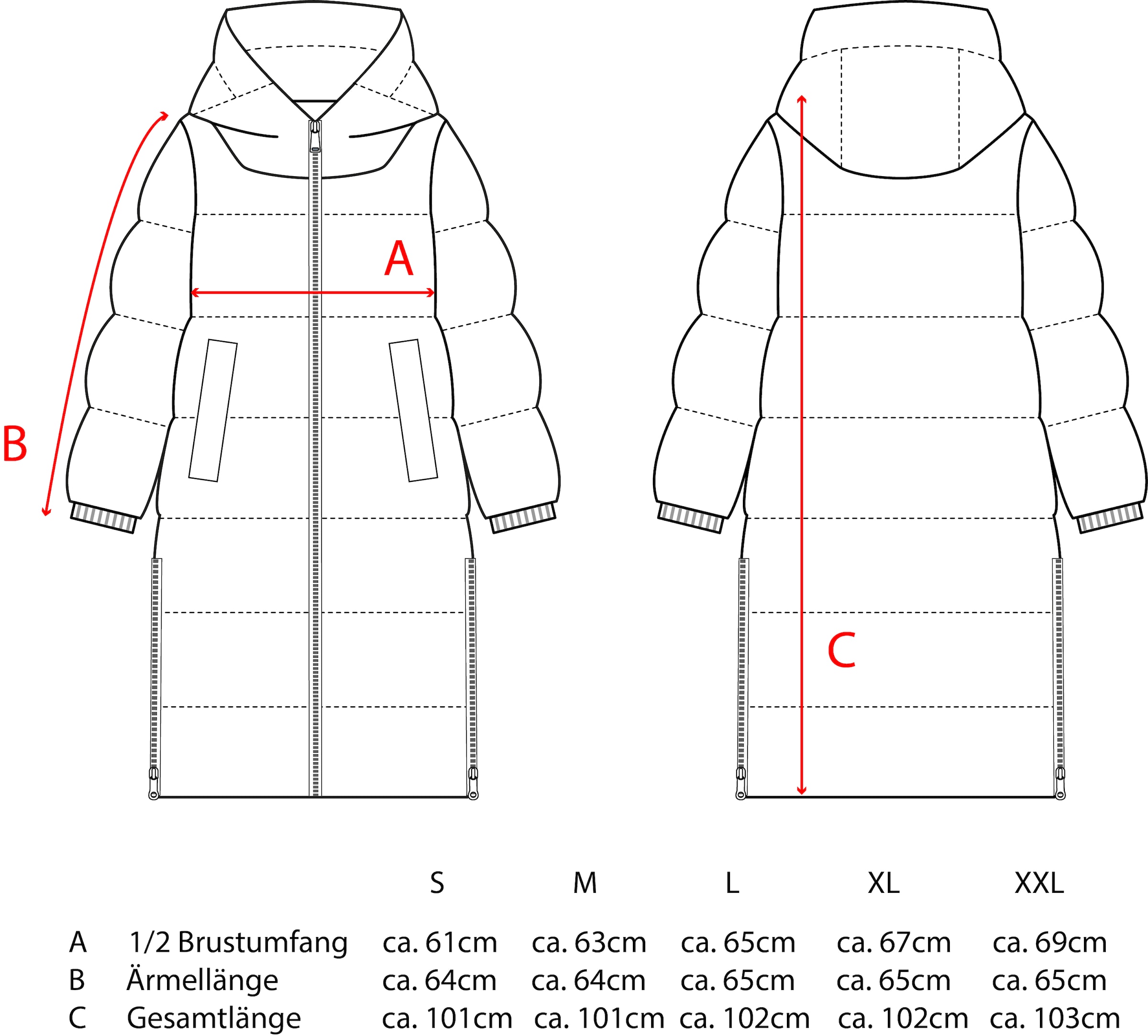 Zwillingsherz Steppmantel »„Leo AOP“« Kapuze, farblich abgesetzte Details,Leomuster, Reisverschluss, Taschen