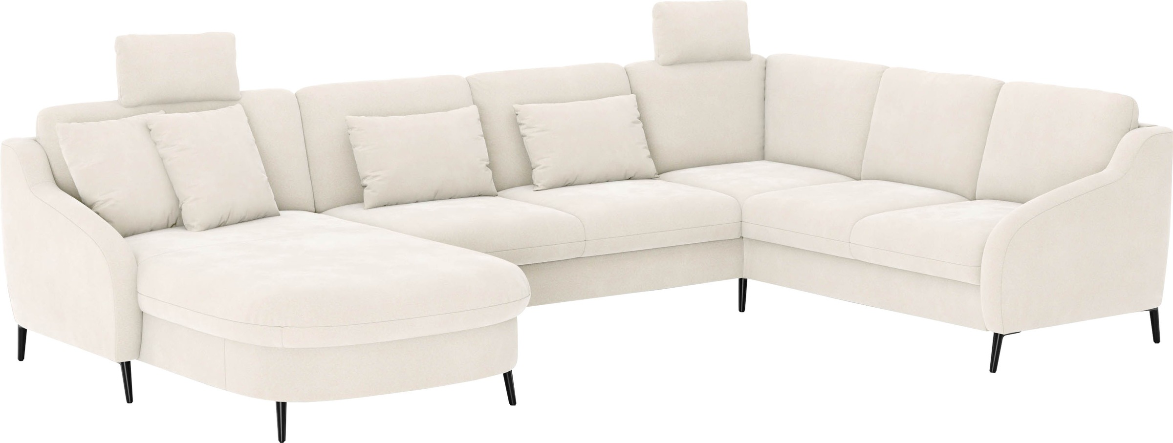 sit&more Wohnlandschaft »Soul U-Form« wahlweise mit Bettfunktion und Bettkasten oder Schubkasten