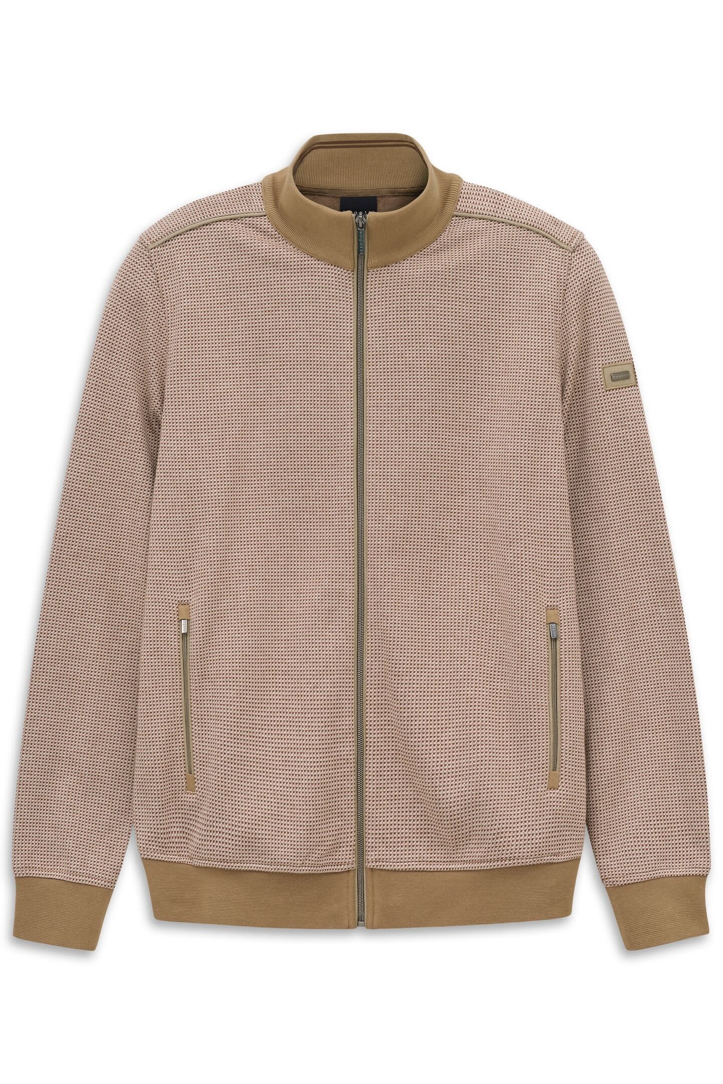 bugatti Veste sweat »Elegant« im Jaquard-Design Modern Fit