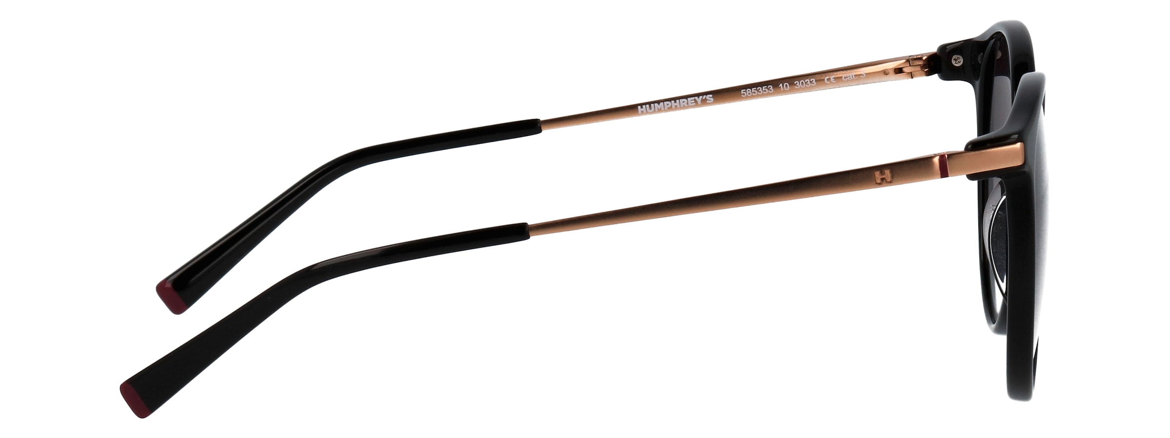 HUMPHREY´S eyewear Sonnenbrille »Modell 585353« Form Panto, Logoschriftzug auf Bügel, Kombifassung