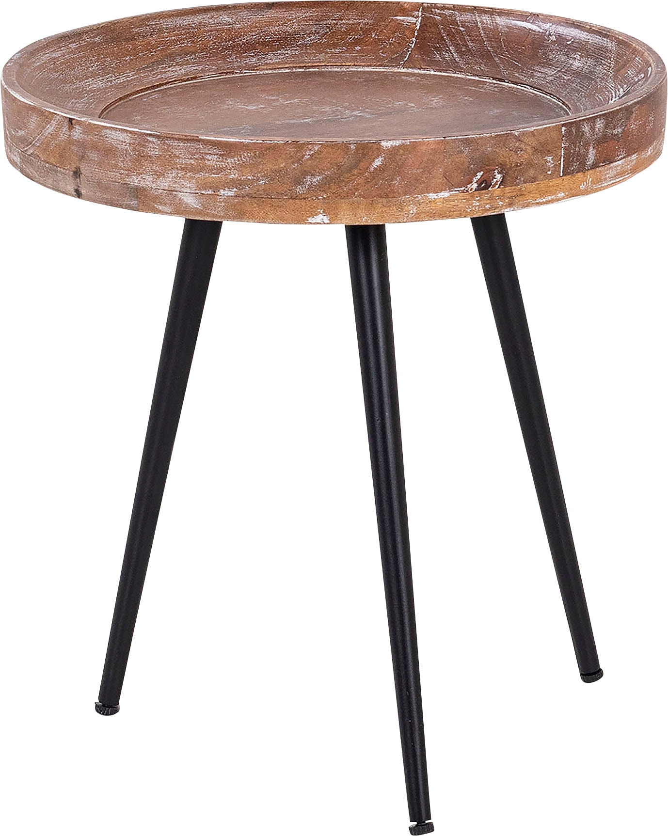 Beistelltisch »Ava«, Massive runde Tischplatte, Durchmesser 38 oder 45 cm