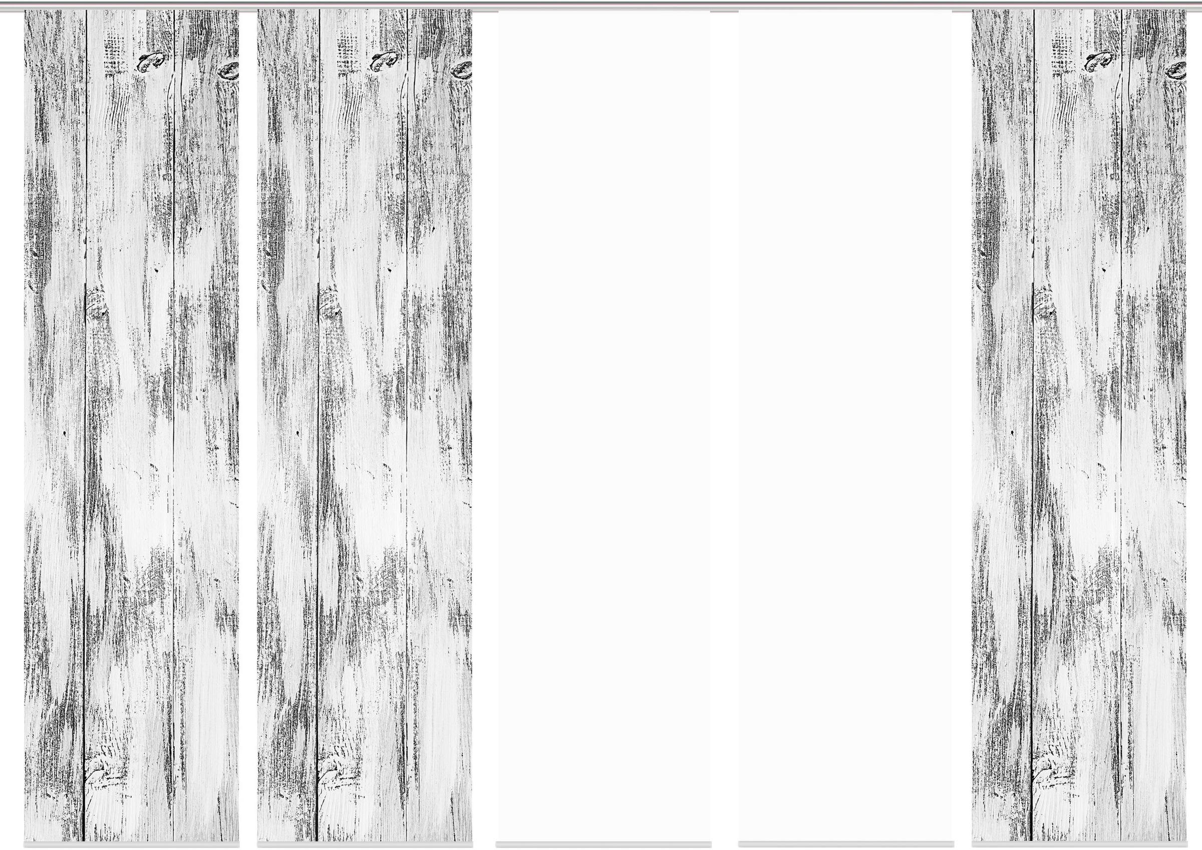 Image of HOME WOHNIDEEN Schiebegardine »HOLARI 5er SET«, (5 St.), Dekostoff-Seidenoptik, Digital bedruckt bei Ackermann Versand Schweiz