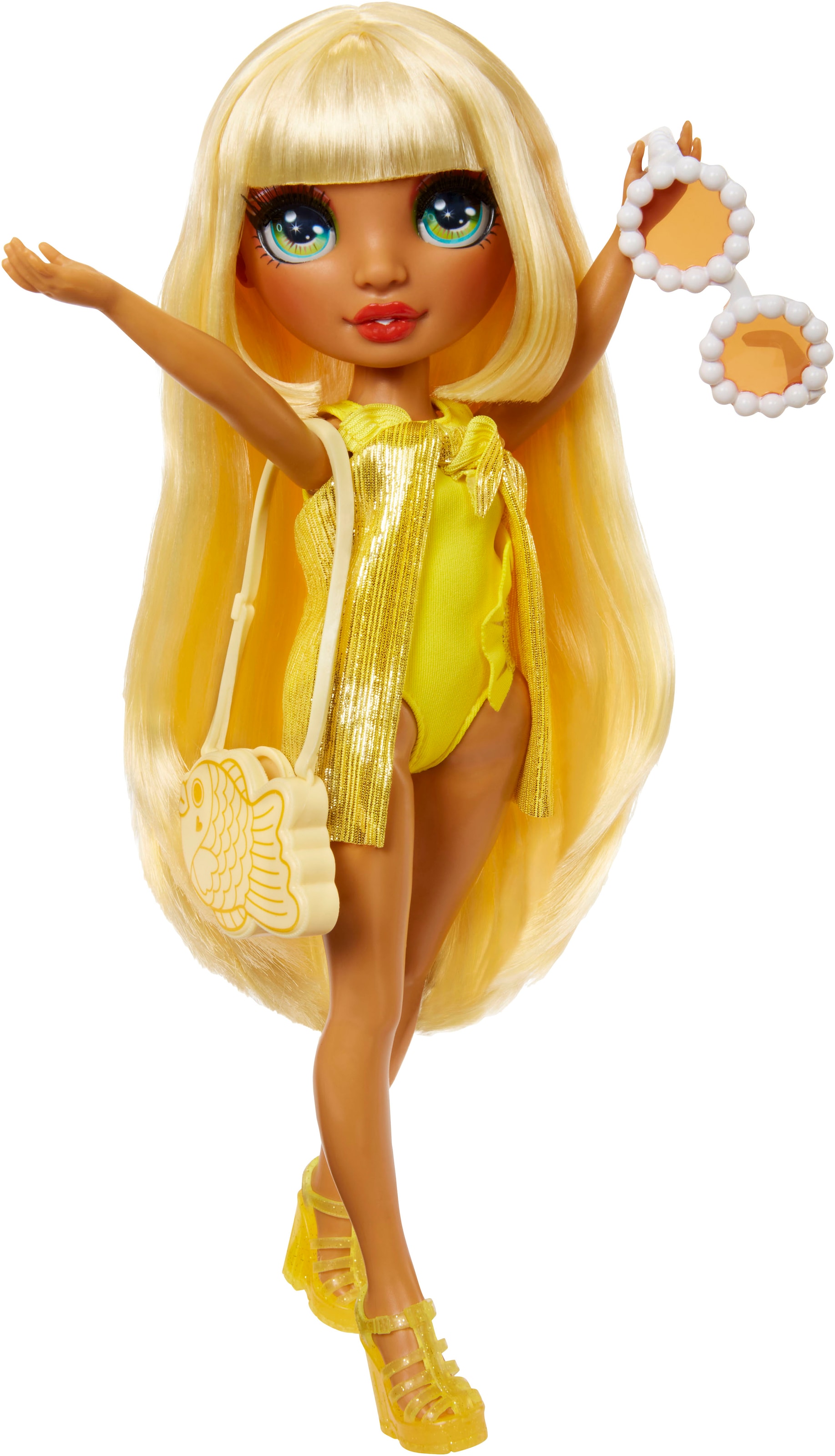 RAINBOW HIGH Poupée à habiller »Rainbow High Swim & Style Fashion Doll- Sunny (Yellow)«