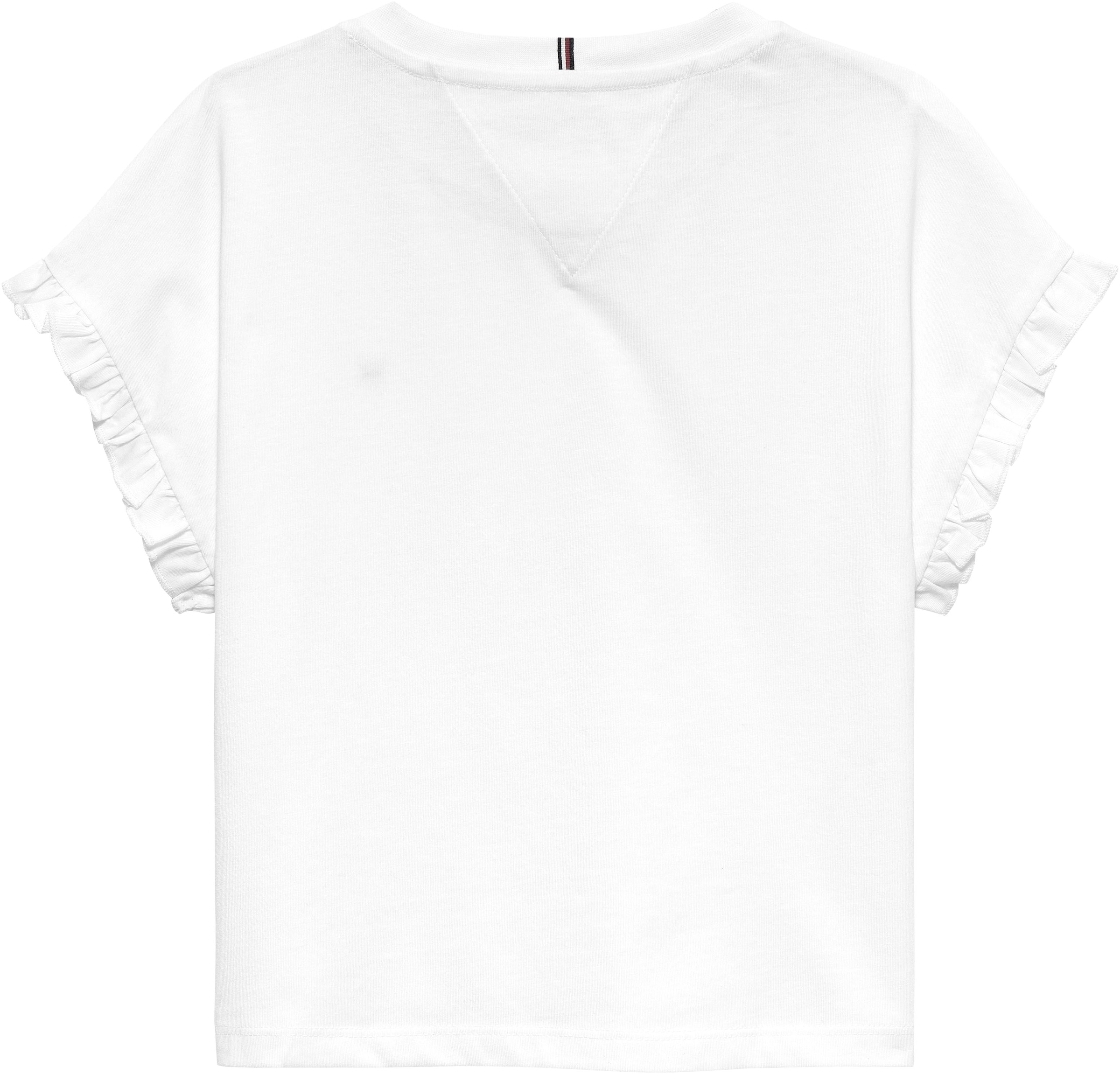 Tommy Hilfiger T-shirt »ESSENTIAL TOP SHORT SLEEVE« Kinder bis 16 Jahre, mit Rüschen, relaxed fit