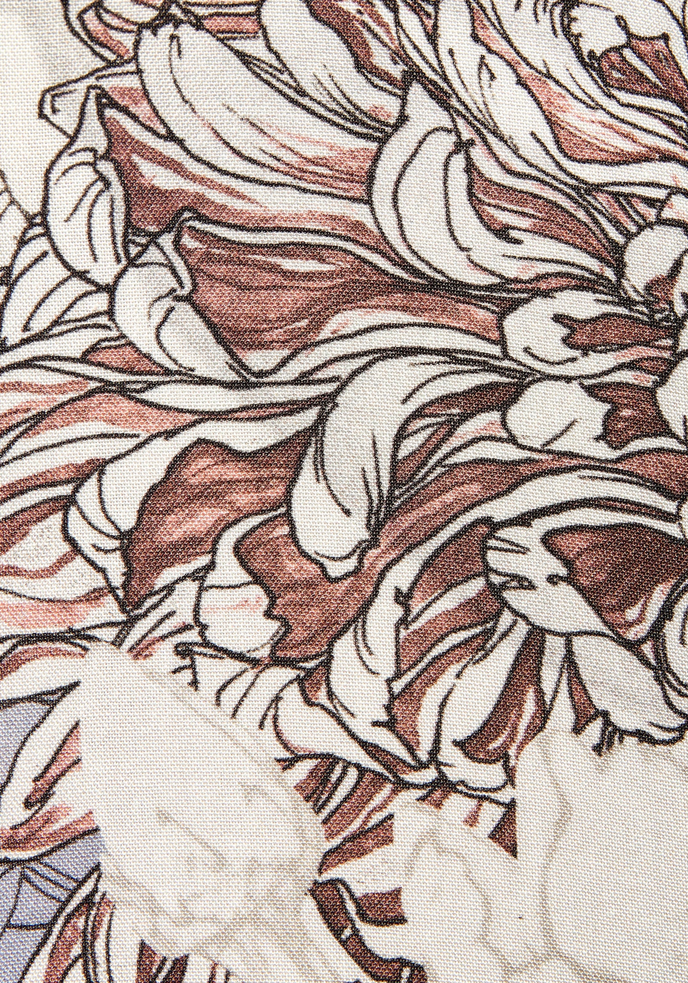 Buffalo Maxikleid, mit Alloverprint, leichtes Sommerkleid, fliessendes Strandkleid