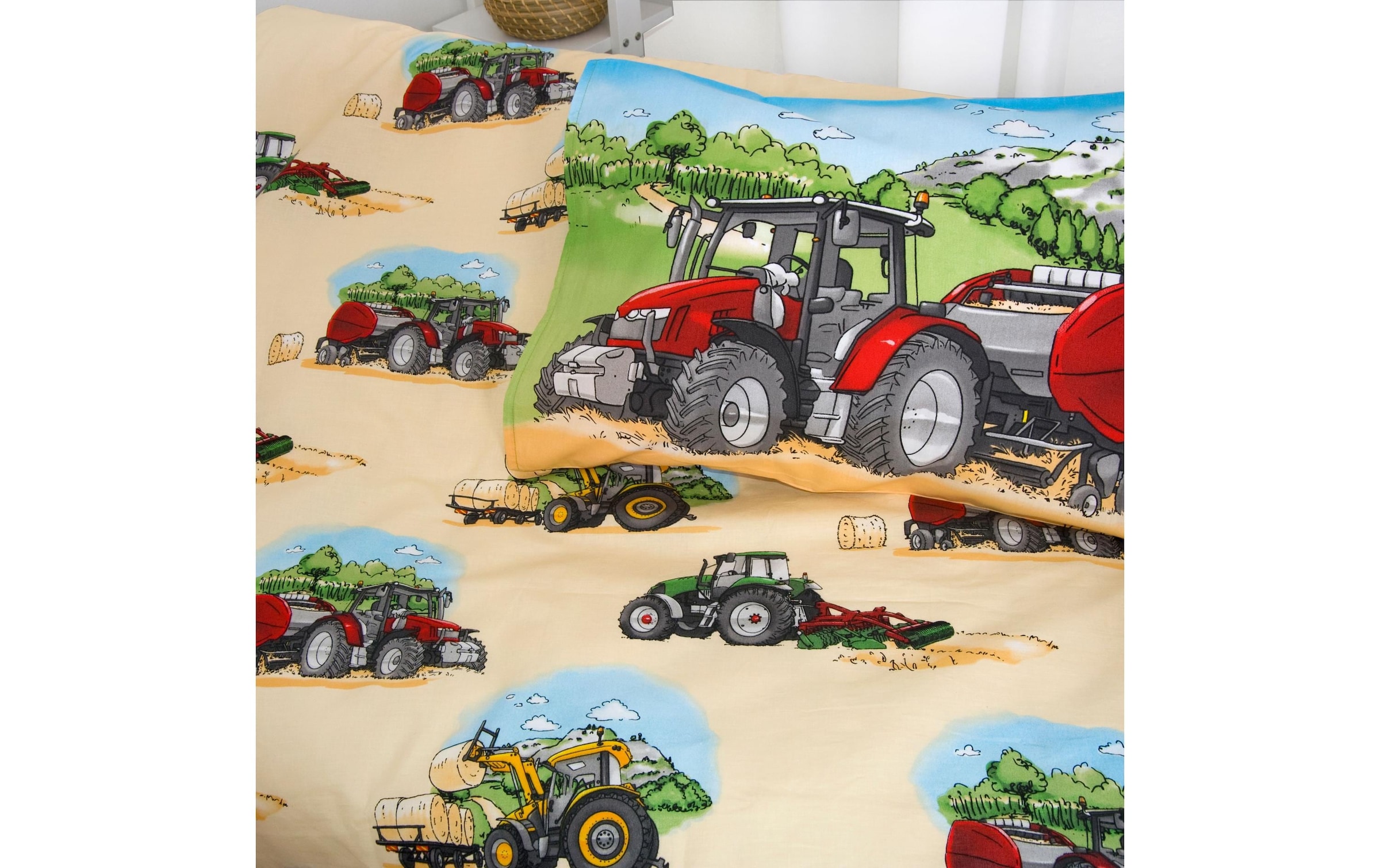 Herding Linge de lit pour enfants »Traktor« 2 mit tollem Motiv