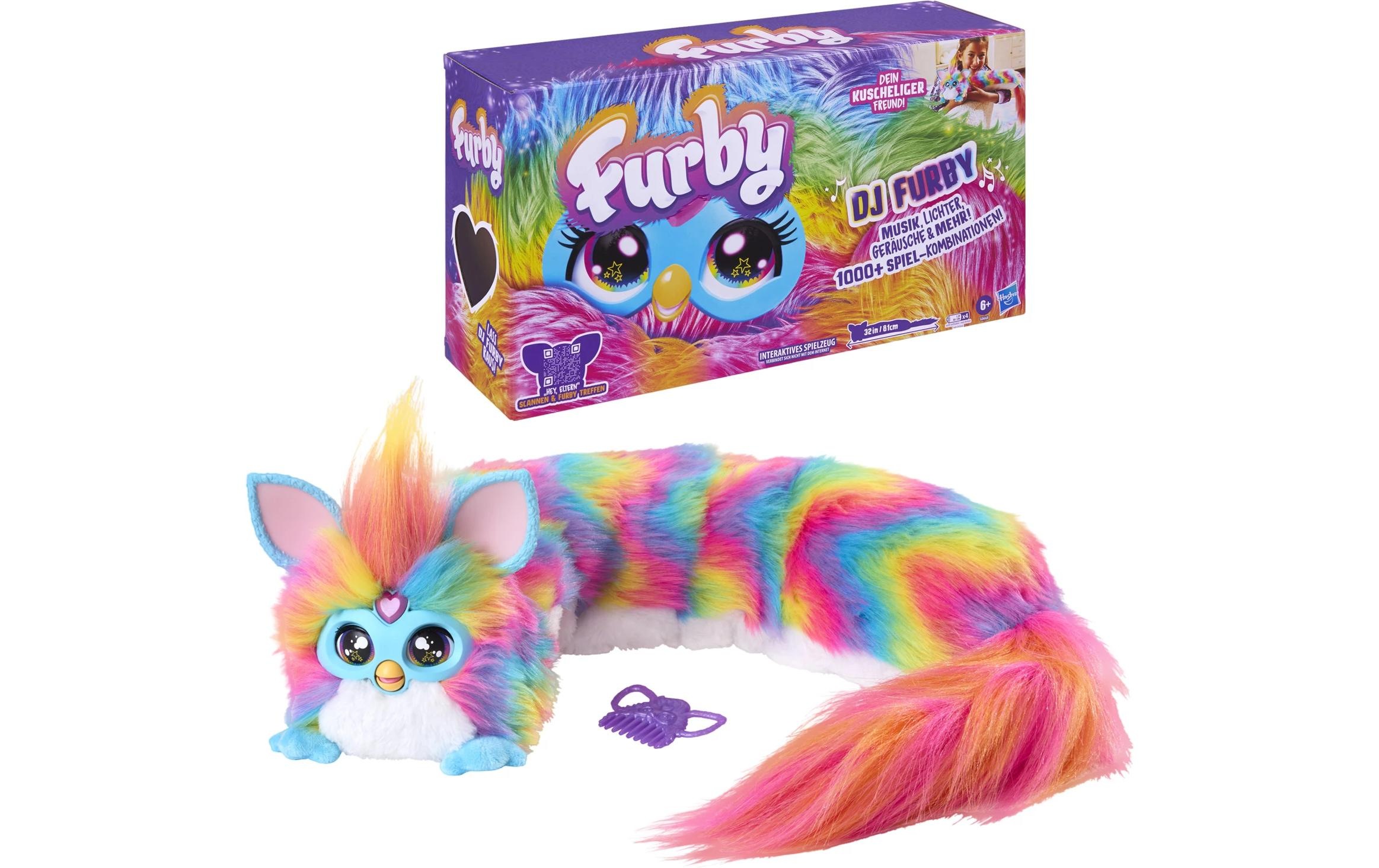  Plüschfigur »Furby DJ Furby Regenbogen« mit Licht- und Soundeffekt