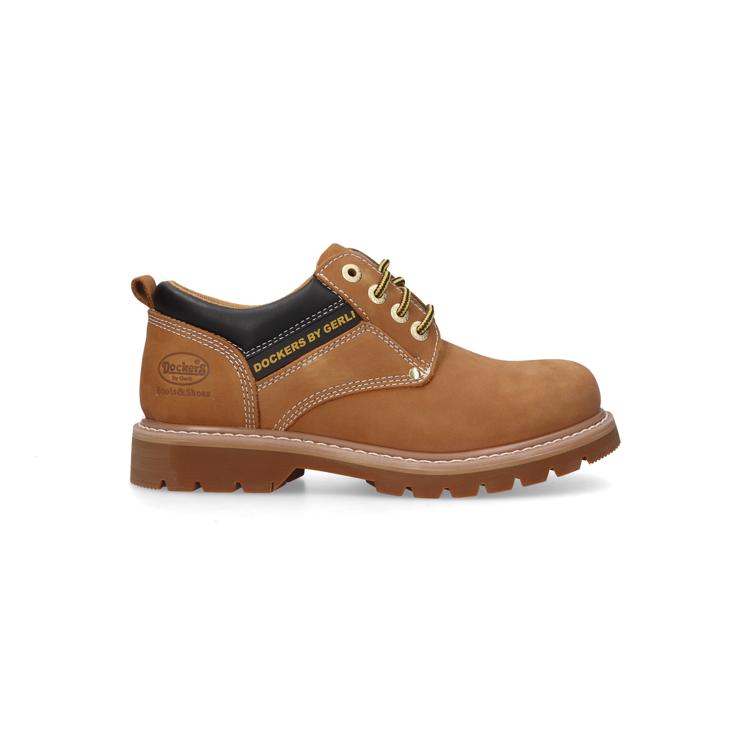 Dockers by Gerli Schnürschuh  Trekkingschuh, Trachtenschuh mit Kontrast-Rahmennaht