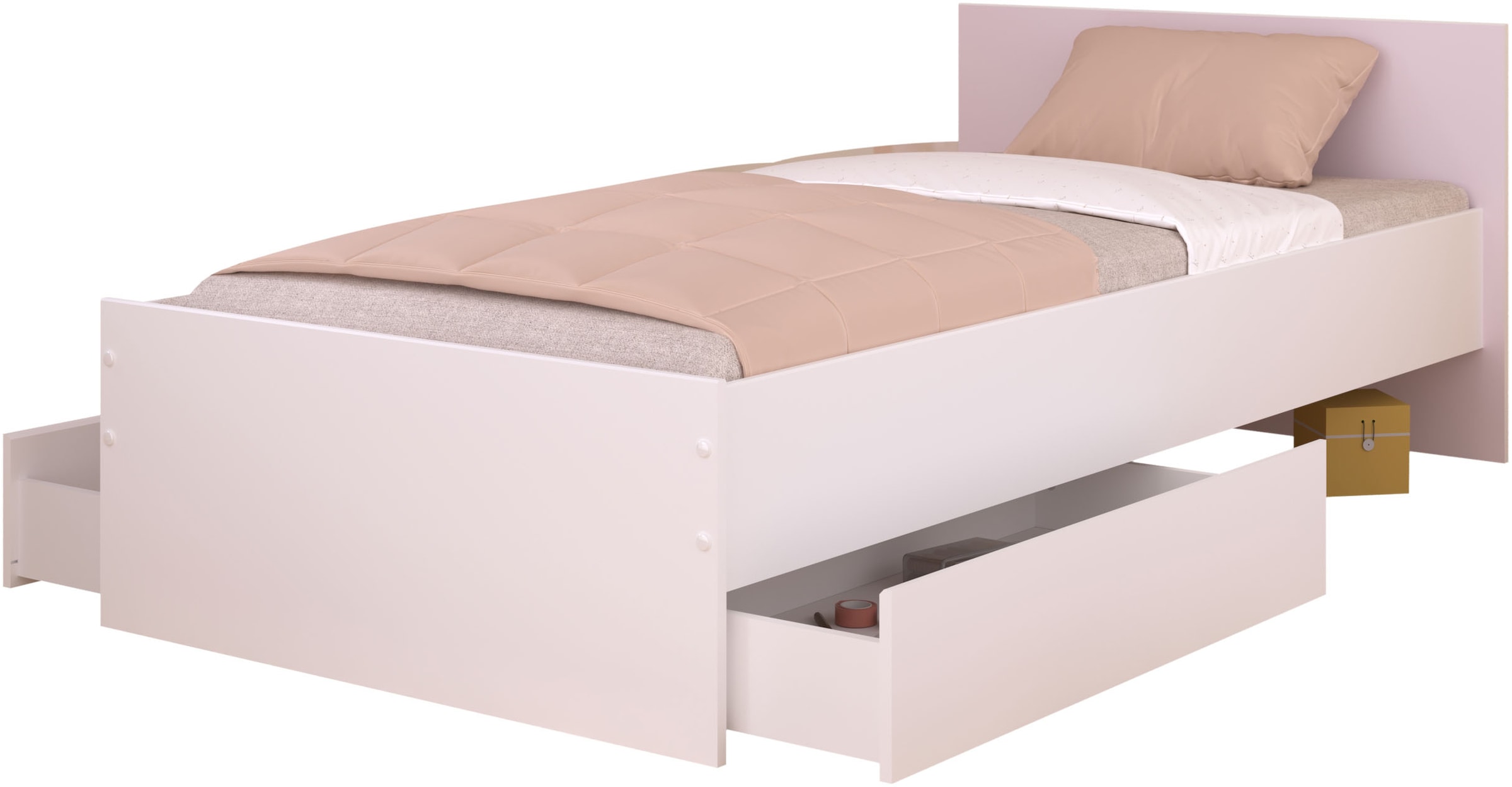 Image of Parisot Stauraumbett "Pirouette 5" Set, 1 tlg. Kopfteil - drehbar Grau oder Rosa