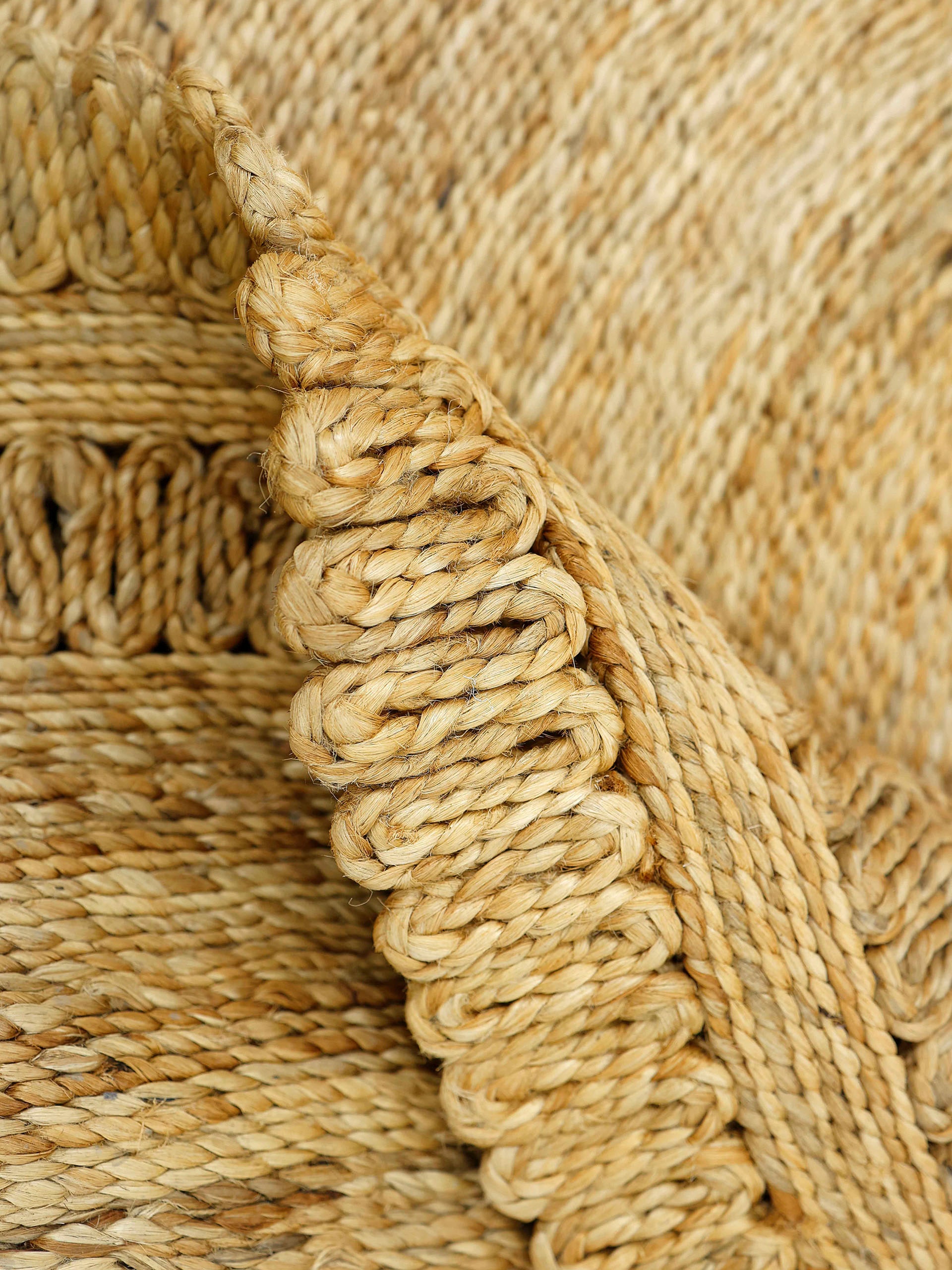 Boho »Juteteppich Sisalteppich gewebt, kaufen natürliches Luca«, carpetfine rechteckig, Style Pflanzenmaterial Hand von