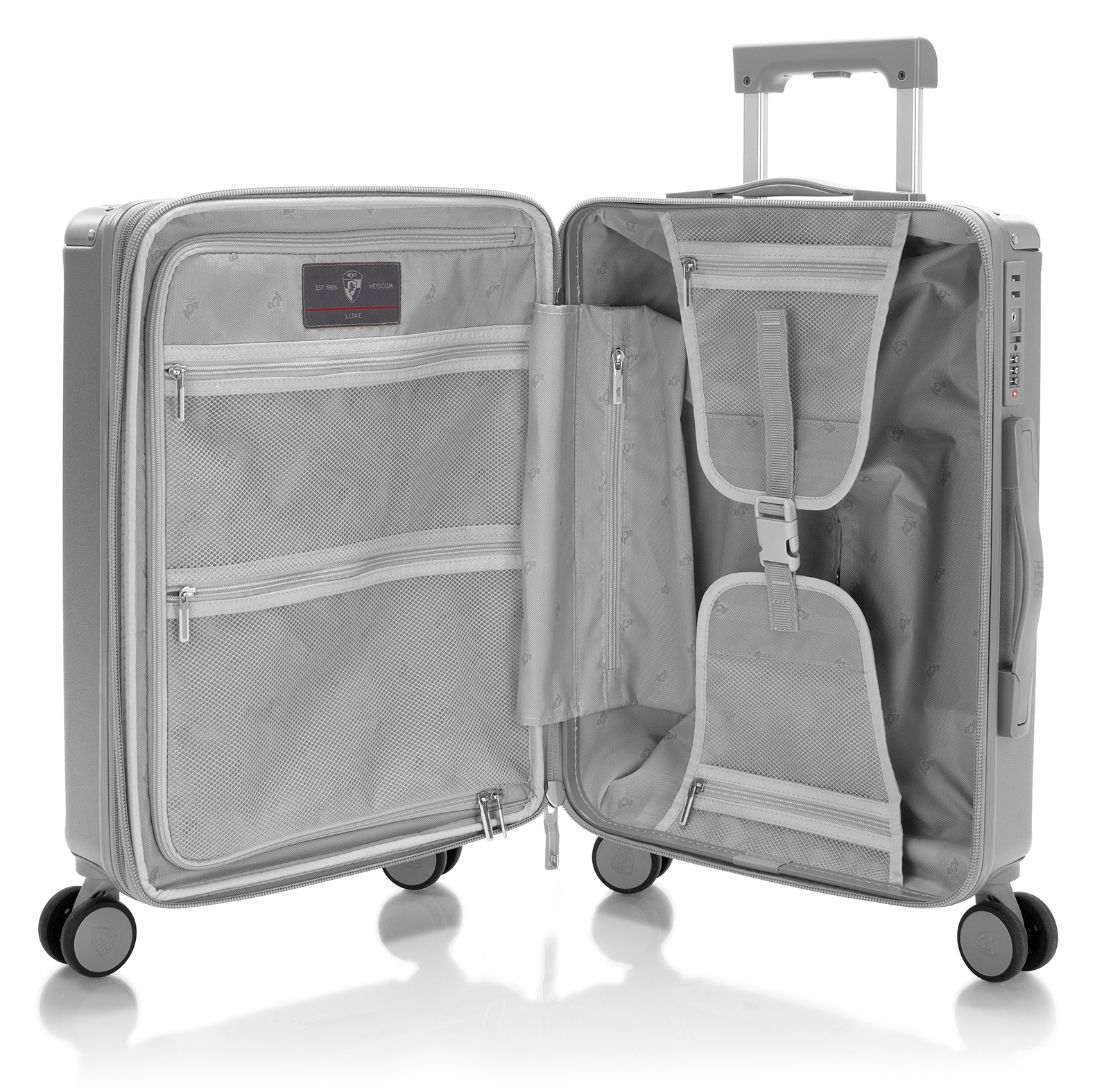Heys Hartschalen-Trolley »Luxe, in verschiedenen Farben und Grössen«, 4 Rollen, Heys x Joachim Llambi Hartschalen-Koffer Volumenerweiterung