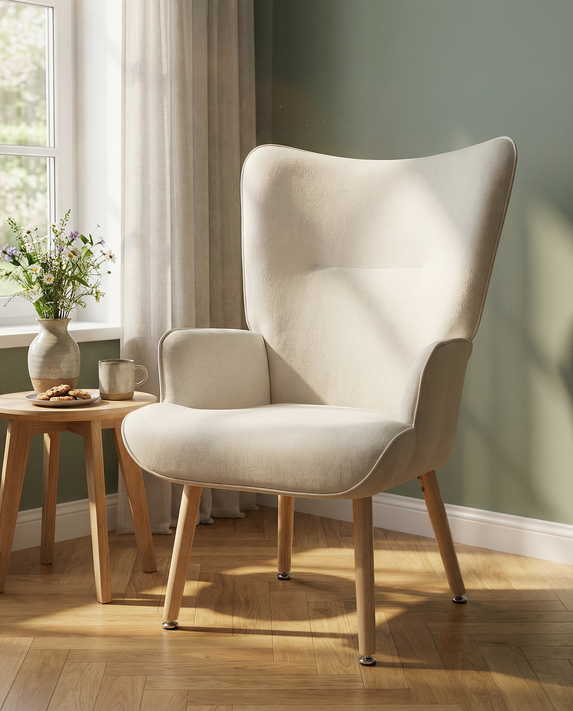 INOSIGN Fauteuil de relaxation »KEADY, Hochlehnsessel, TV-Sessel,« Relaxsessel, Ohrensessel mit stabilem Echtholzgestell