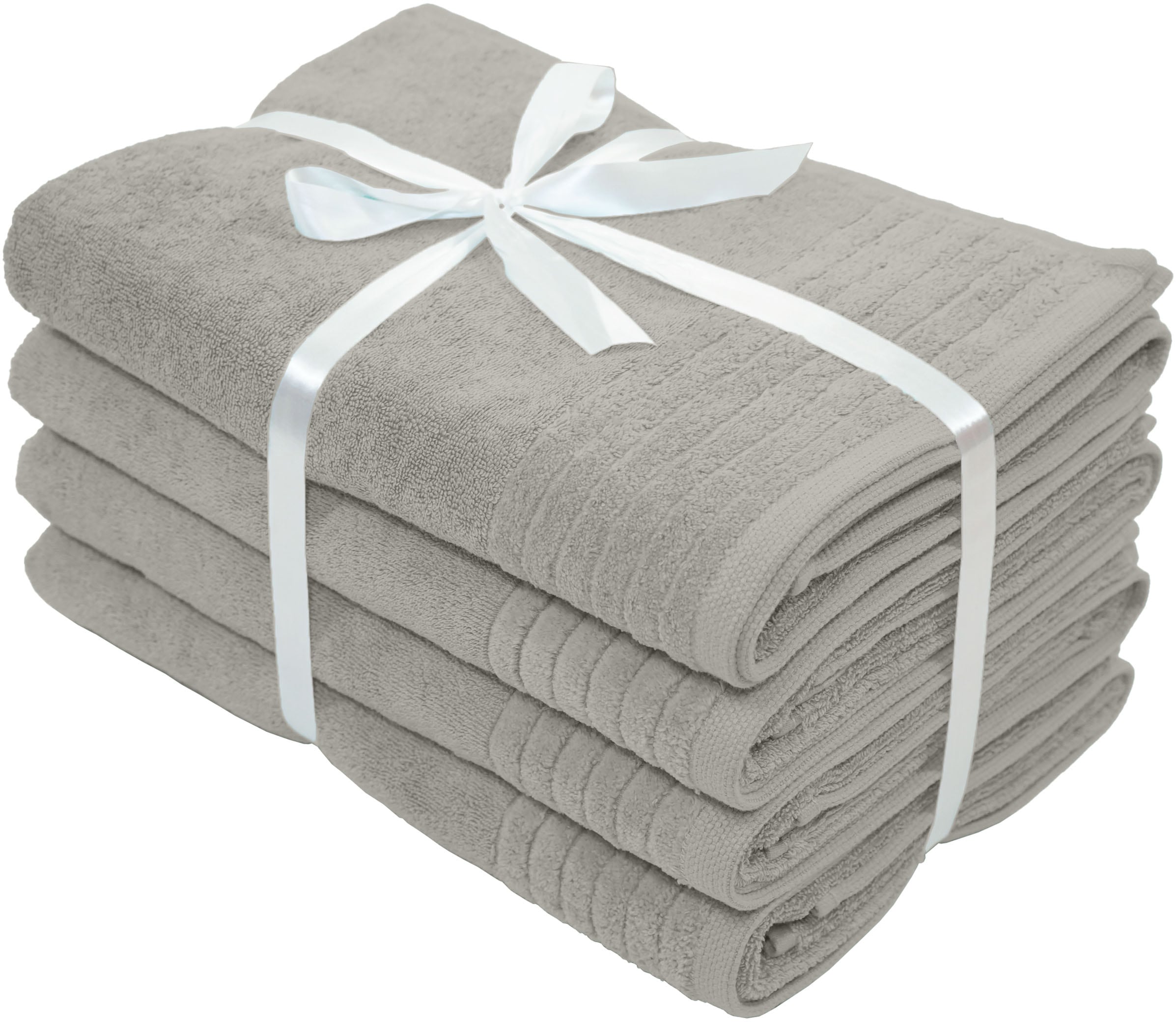 my home Duschtücher »Sanremo Premium, Premium Handtücher, 600 gr/m², 70x140cm« mit Bordüre, flauschig und weich, dicke Qualität, 5 Jahre Garantie