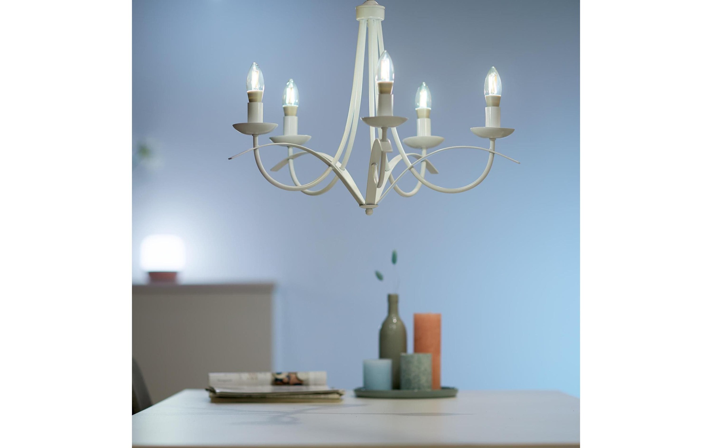 WiZ LED-Leuchtmittel »4.9W (25W) E14 B35 Filament Amber Einzelpack«, E14