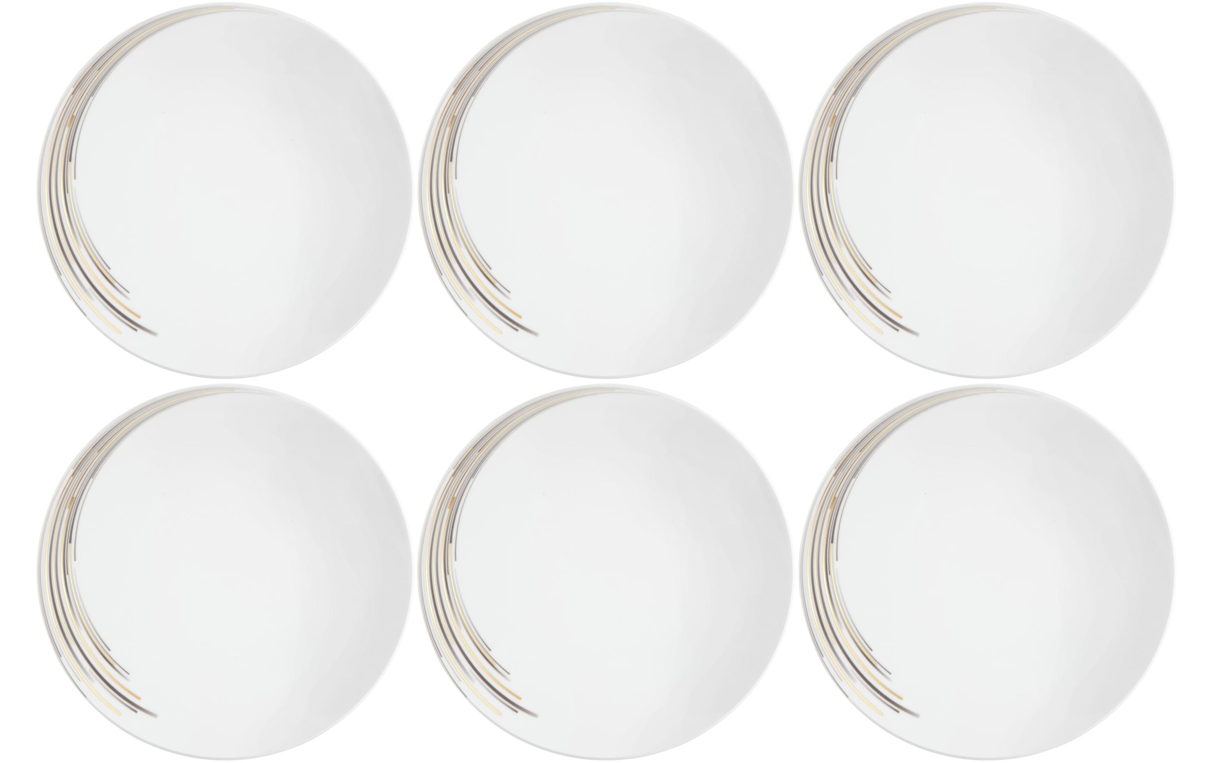 Image of Seltmann Weiden Speiseteller »Boston Ø 28 cm 6 Stück, Weiss-Goldfarben«, (6 St.) bei Ackermann Versand Schweiz