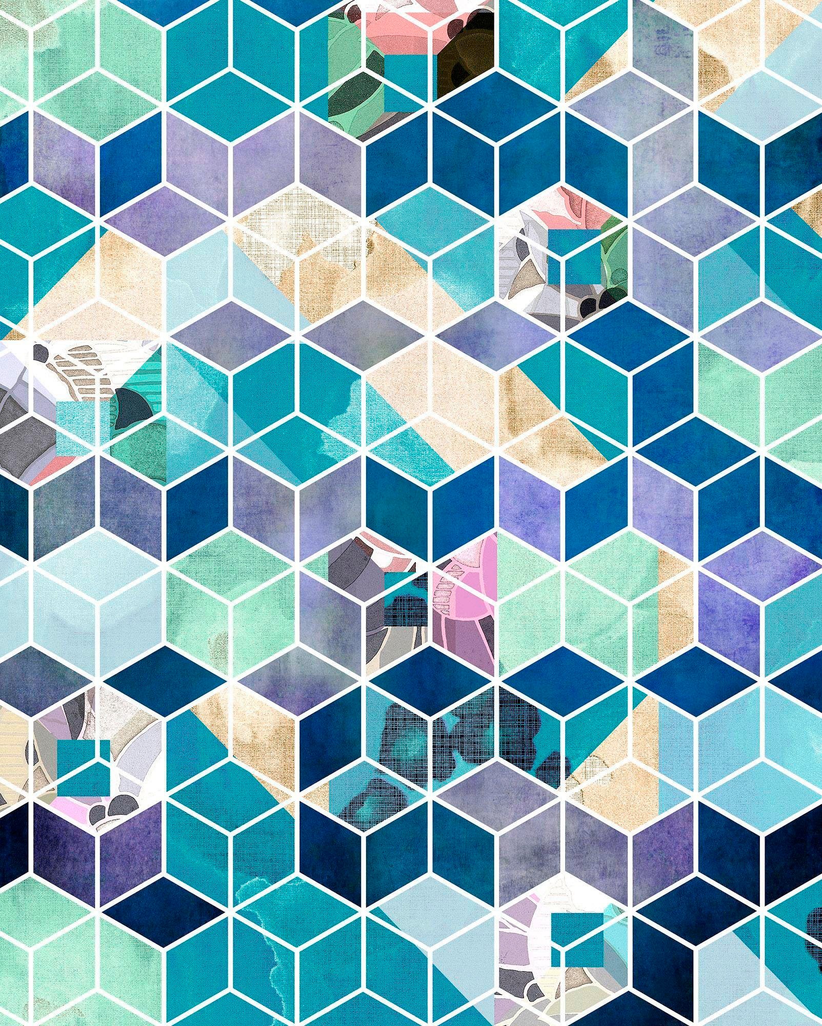 Image of Komar Vliestapete »Pure Geometric Blue« bei Ackermann Versand Schweiz