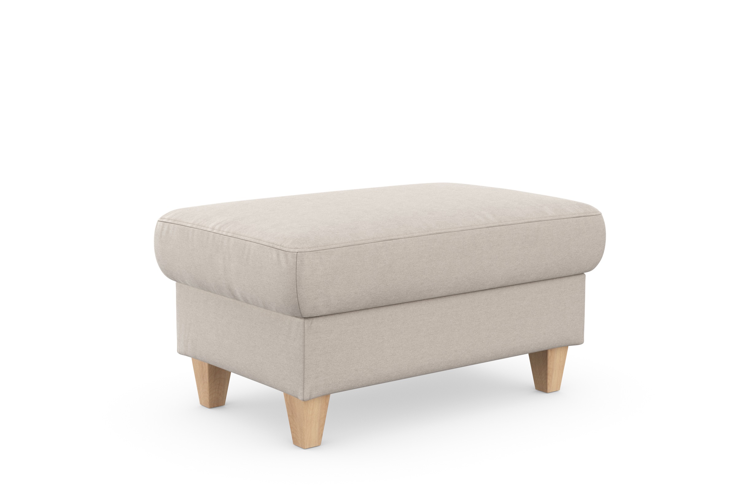 sit&more Stauraumhocker »Farö«, mit Stauraum und Federkern und naturfarbenen Füssen