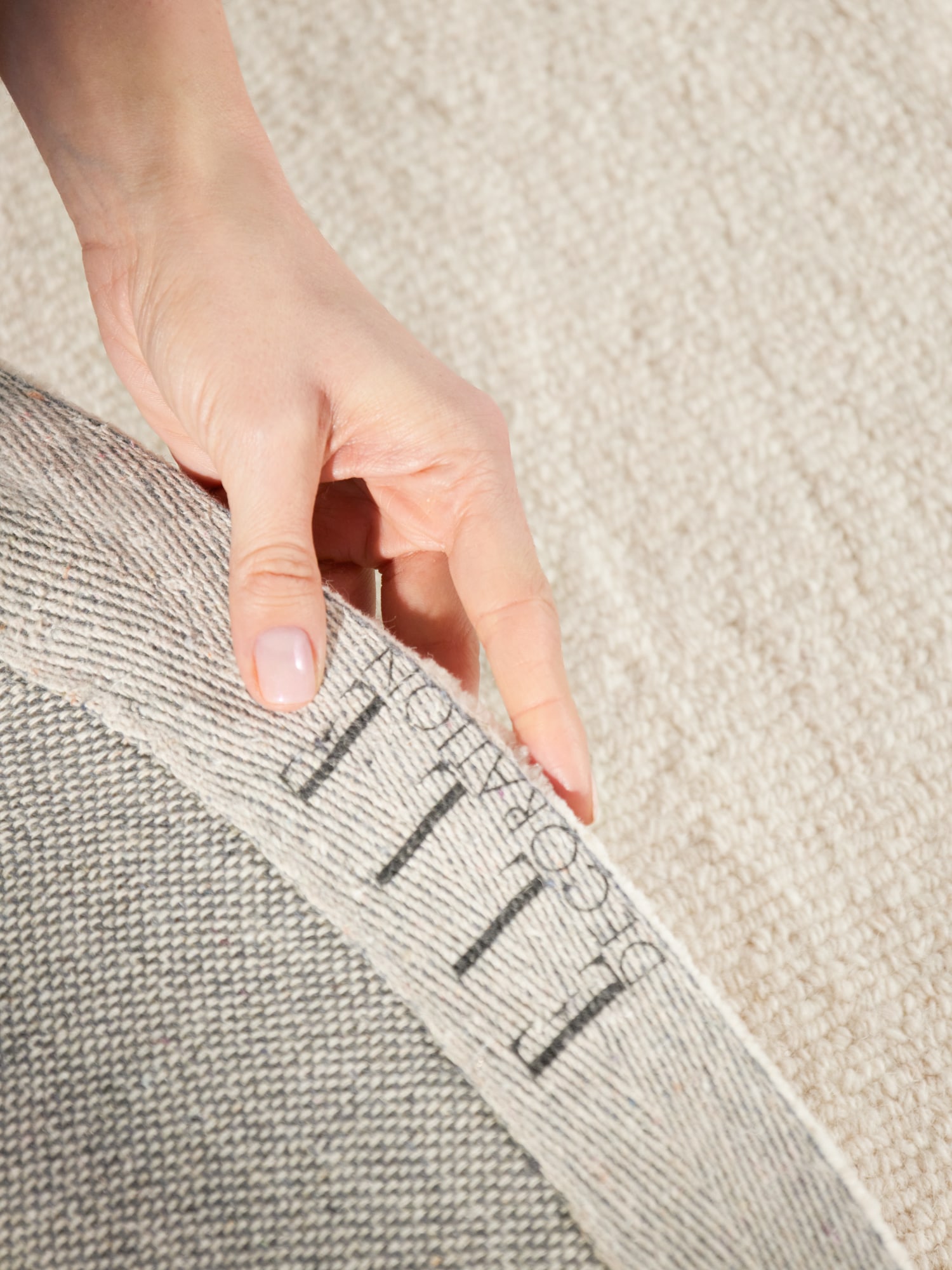 ELLE DECORATION Tapis en laine »Knots« Rond 13 mm Höhe handtuft, laine, rond, bouclé fin, salon, chambre, naturel