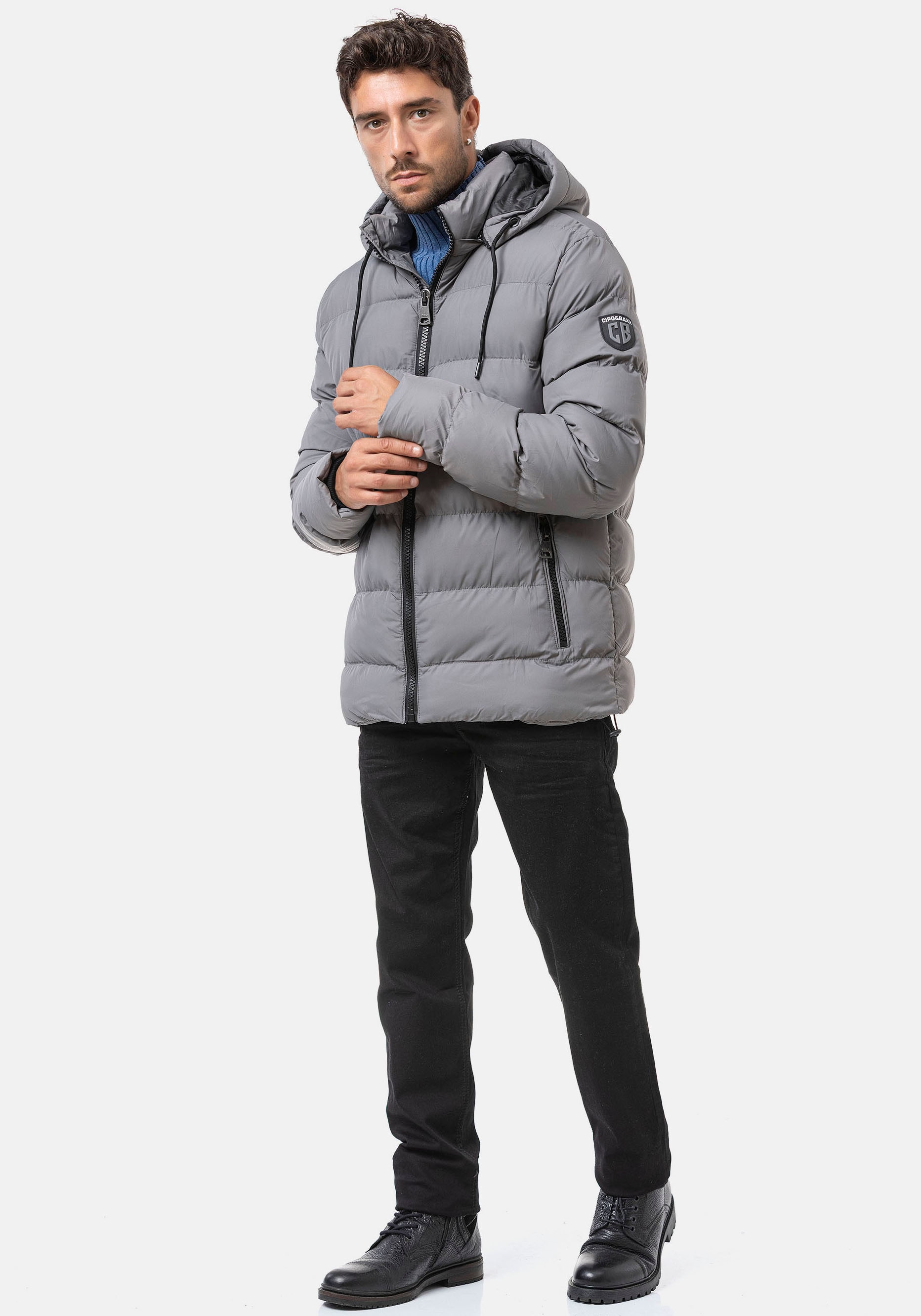 Cipo & Baxx Veste matelassée mit Kapuze