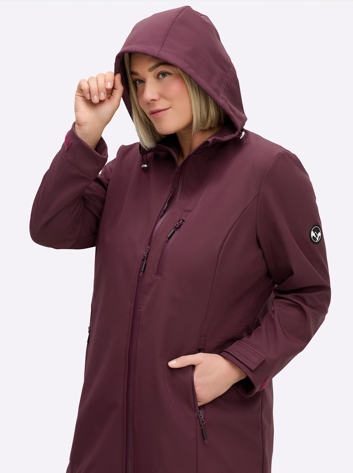 Sheego Veste softshell mit Kapuze