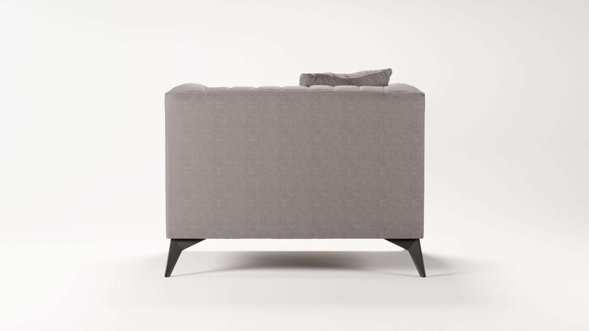 PLACES OF STYLE Sessel »MATTHEW Loungesessel, Masse B/T/H: 99/86/74 cm« incl. 1 Zierkissen, Steppung im Rückenbereich