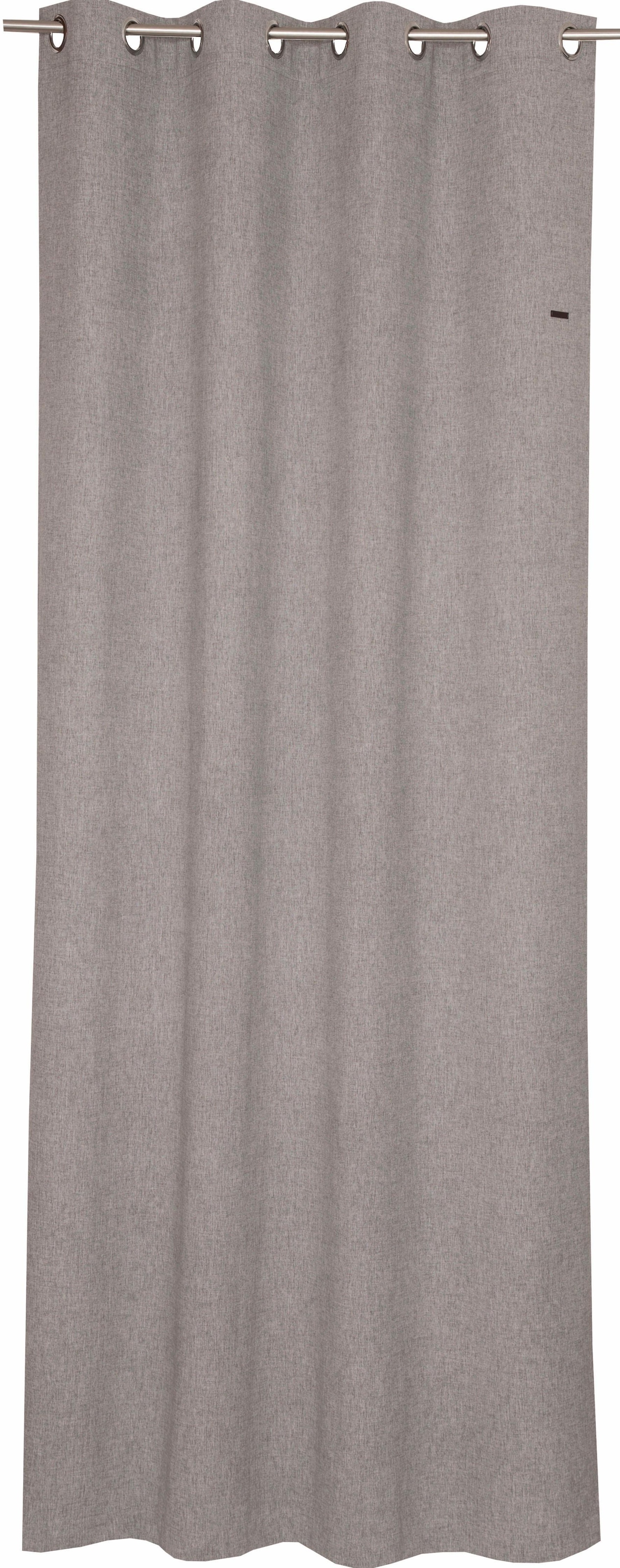 Esprit Vorhang »Harp«, (1 St.), HxB: 250x140, Blickdicht, mit Lederlabel, (BxH) 140 x 250 cm