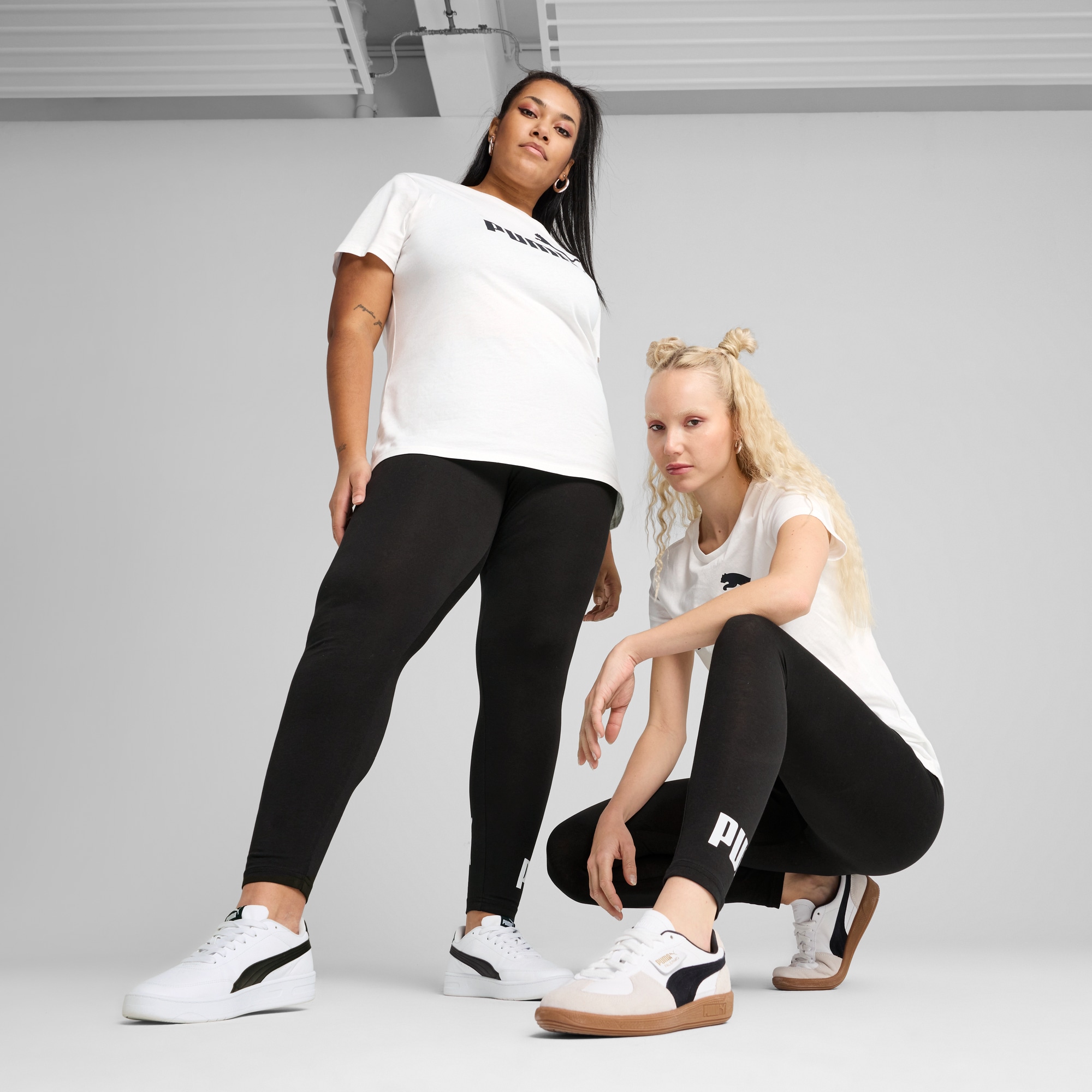 Image of PUMA Leggings "ESS NO 1 LOGO LEGGINGS" aus Jerseystoff, pflegeleicht, schmale Passform
