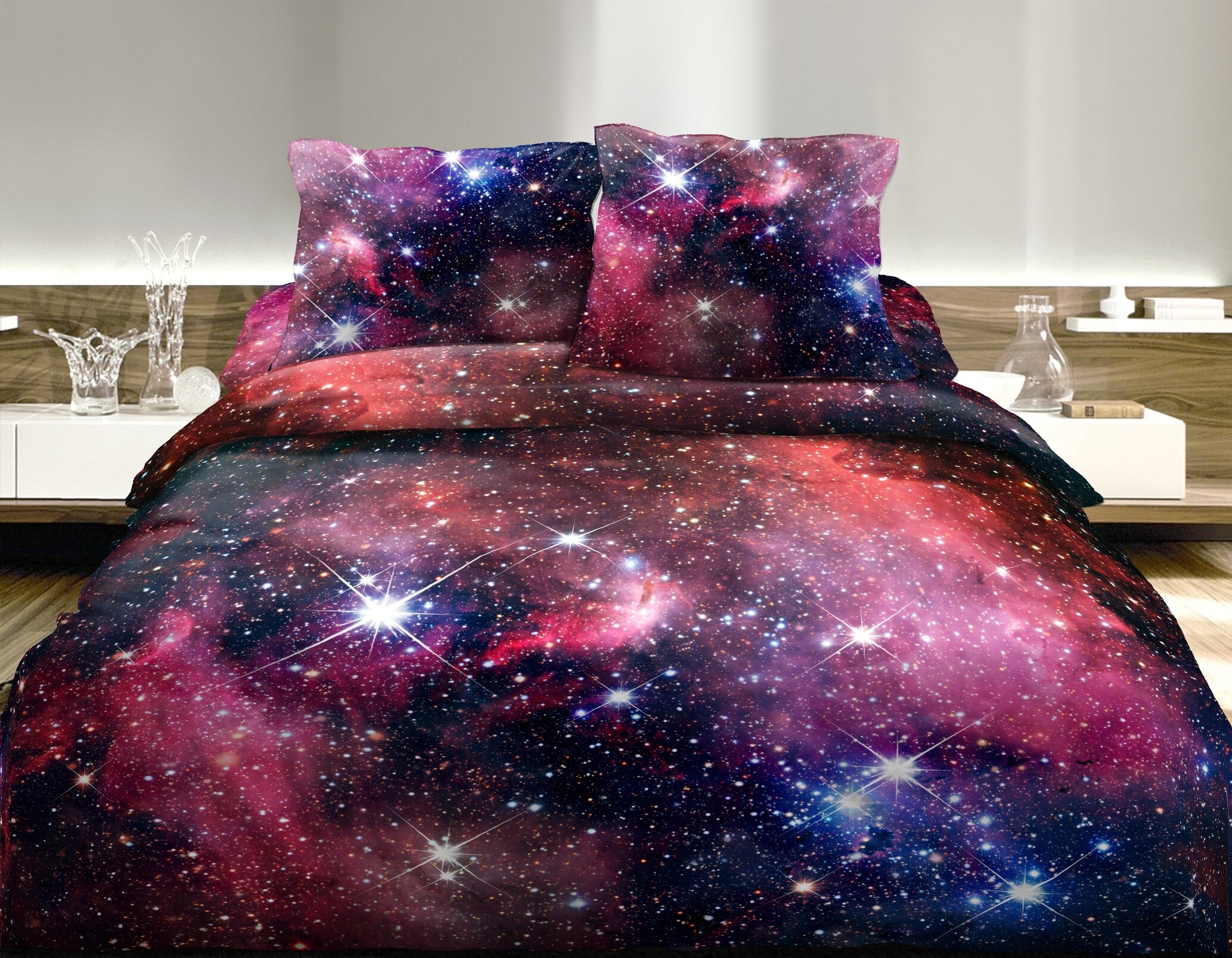 Image of HOME FASHION Bettbezug »Galaxy Digitaldruck«, (1 St.), verdeckter Reissverschluss bei Ackermann Versand Schweiz