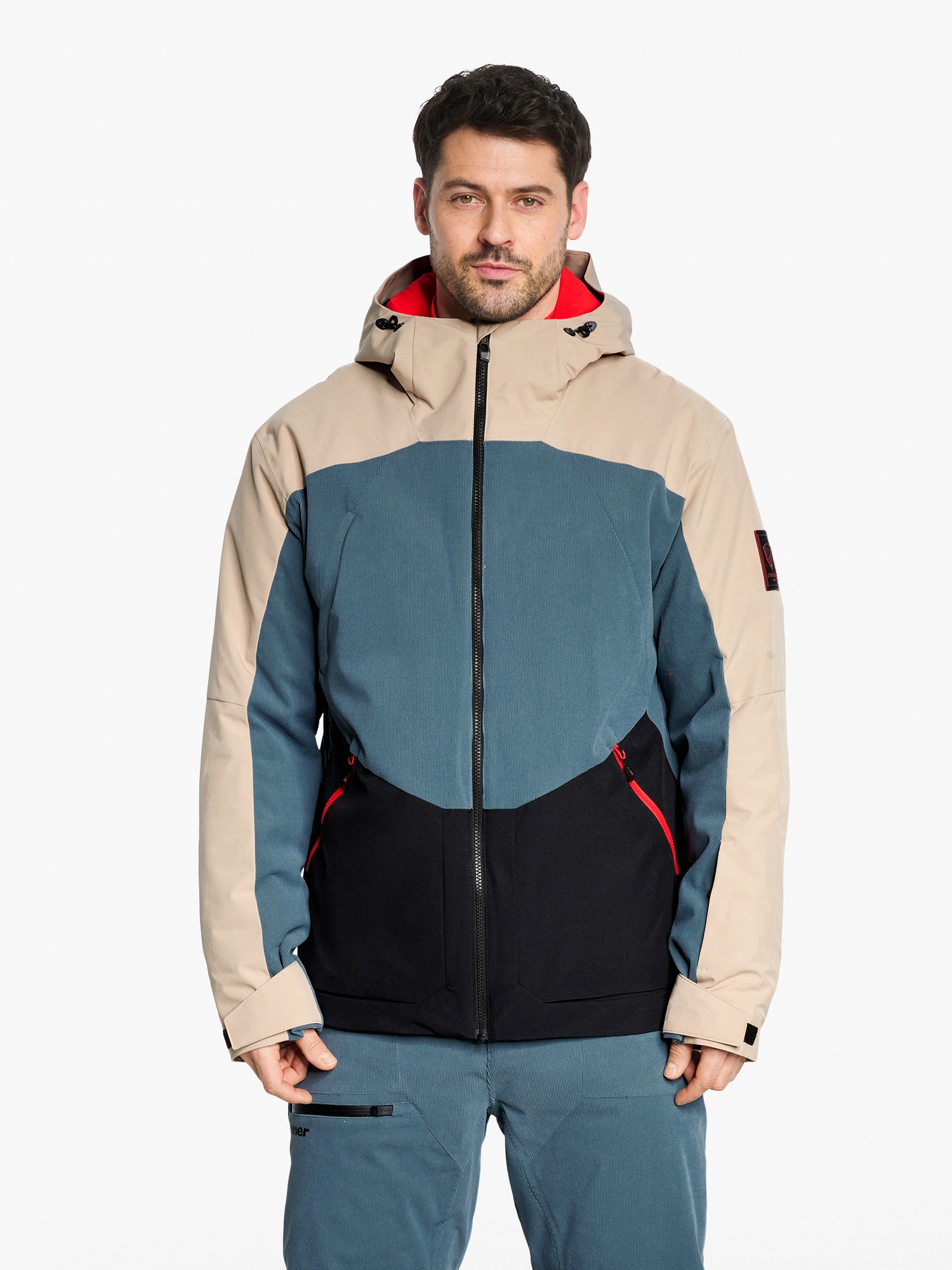 Ziener Skijacke »TOBIN-Z AQUASHIELD® HERREN« wasserdicht, winddicht, atmungsaktiv, elastisch, Kapuze