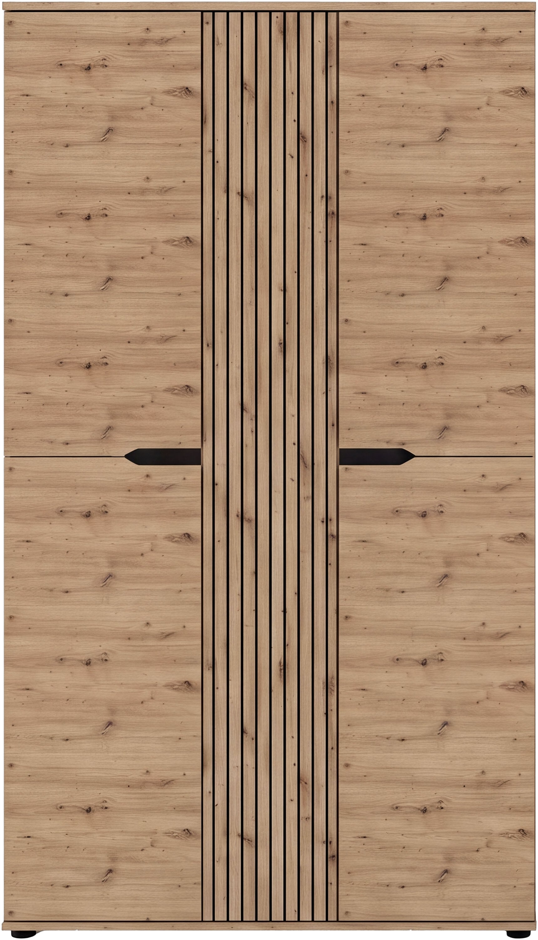 GOODproduct Armoire vestiaire »FJELL, Breite 104cm, 3 Türen, 8 Böden, 10 Fächer, 1 Kleiderstange« armoire, placard, armoire d'entrée, armoire de couloir, armoire polyvalente
