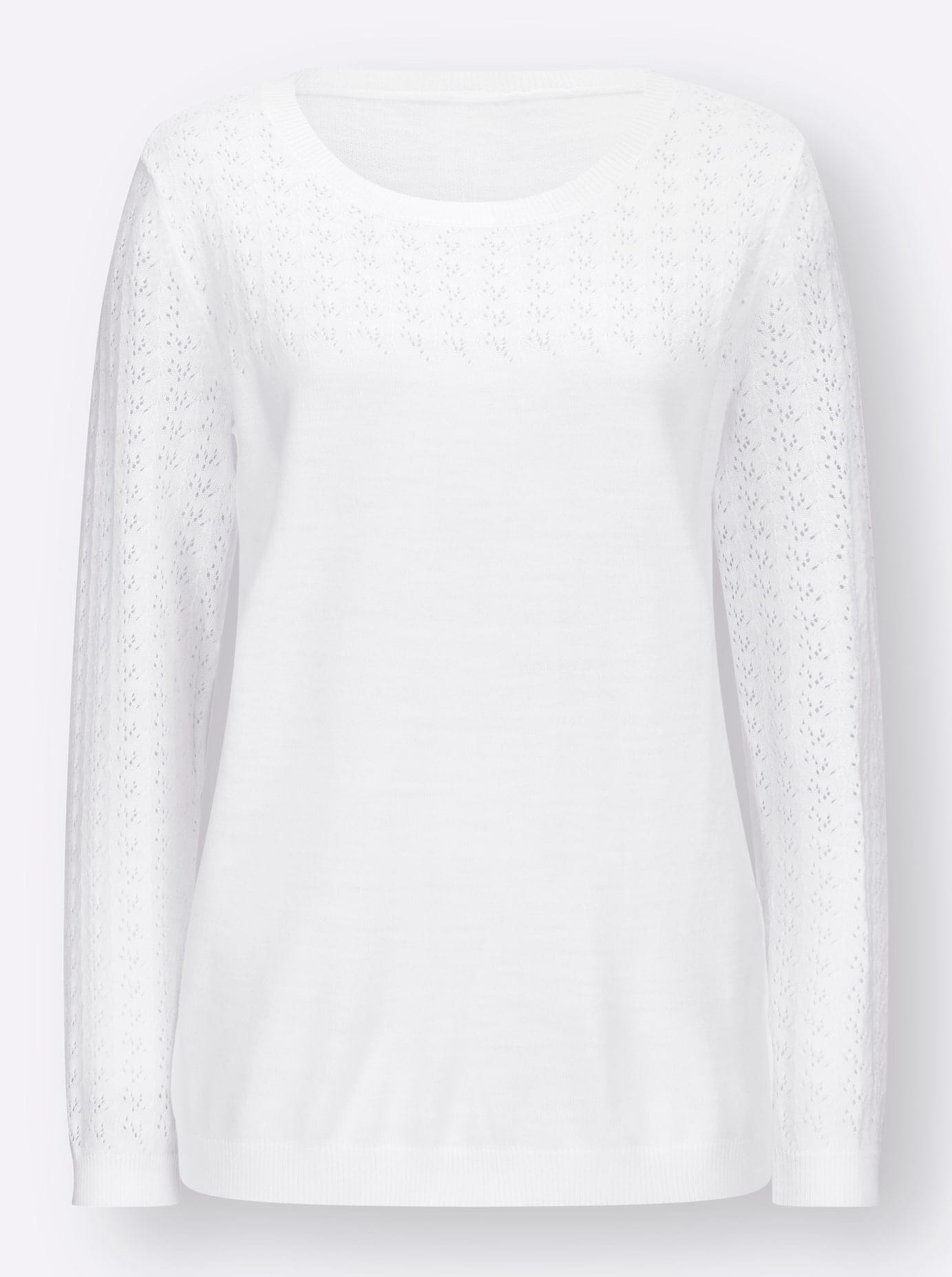 Classic Basics Rundhalspullover »Ajour-Pullover«