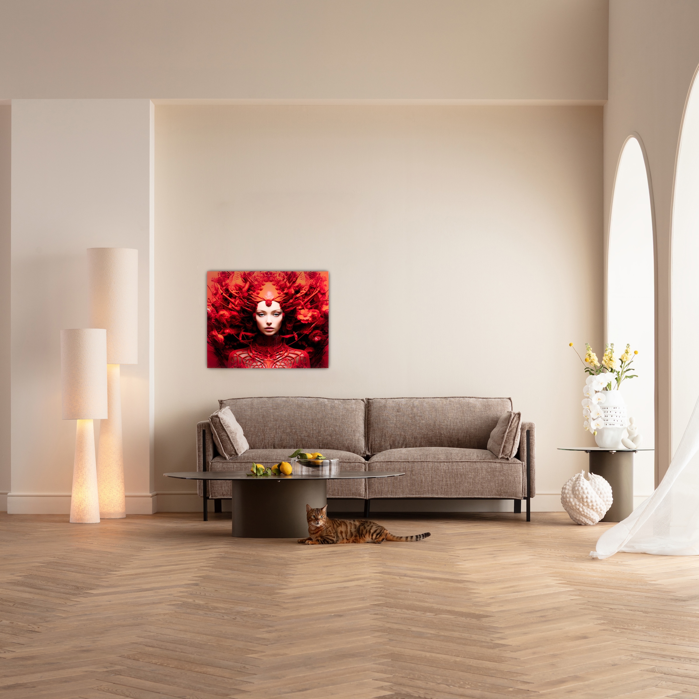 Kare Design Tableau en verre