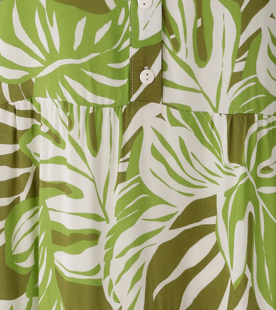 Aniston CASUAL Robe tunique mit grossflächigen, tropischen Blättern bedruckt - NEUE KOLLEKTION