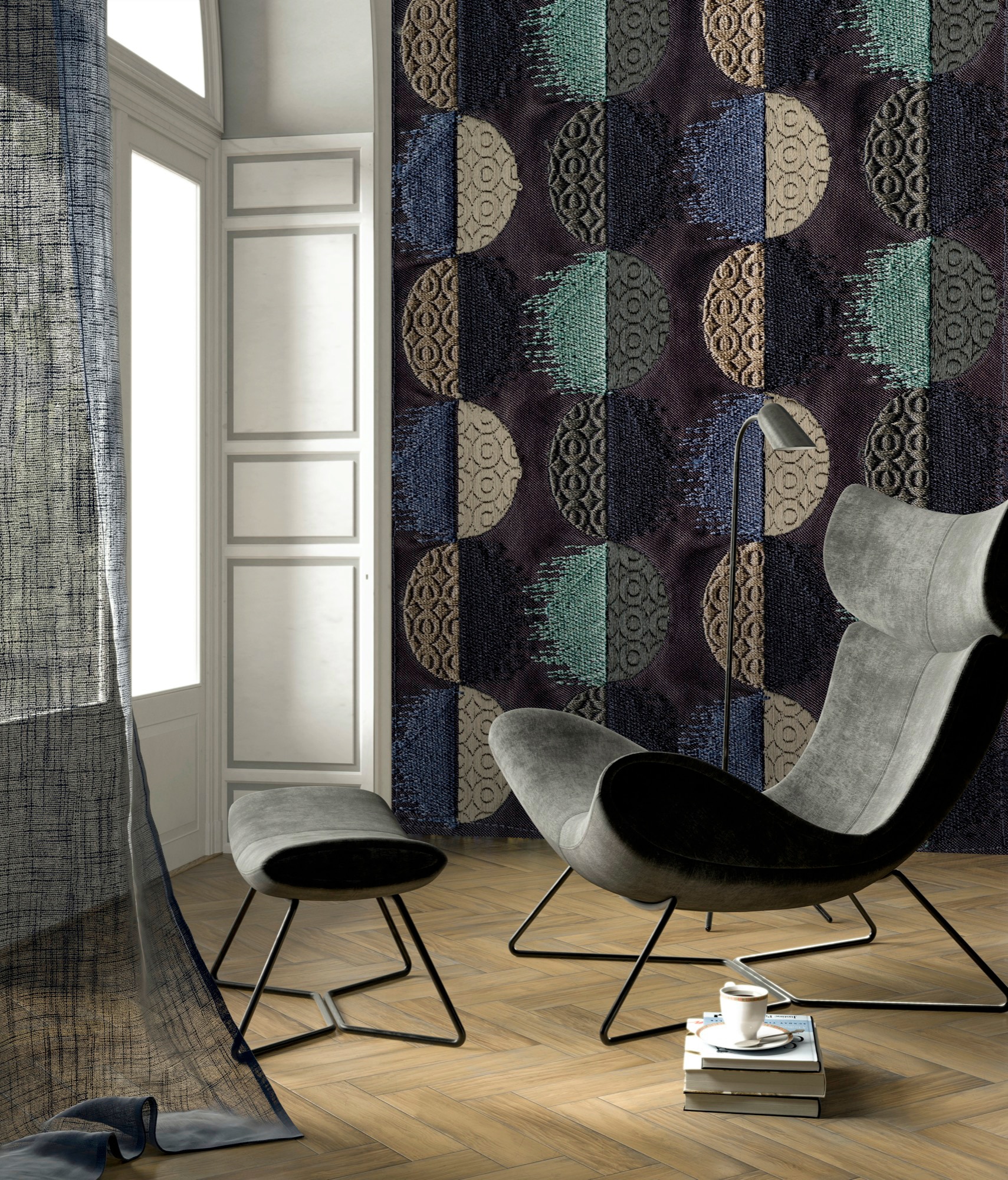 Komar Vliestapete »Digitaldruck Vlies -  Moon Dance - Grösse 200 x 280 cm« bedruckt glatt Wohnzimmer, Schlafzimmer