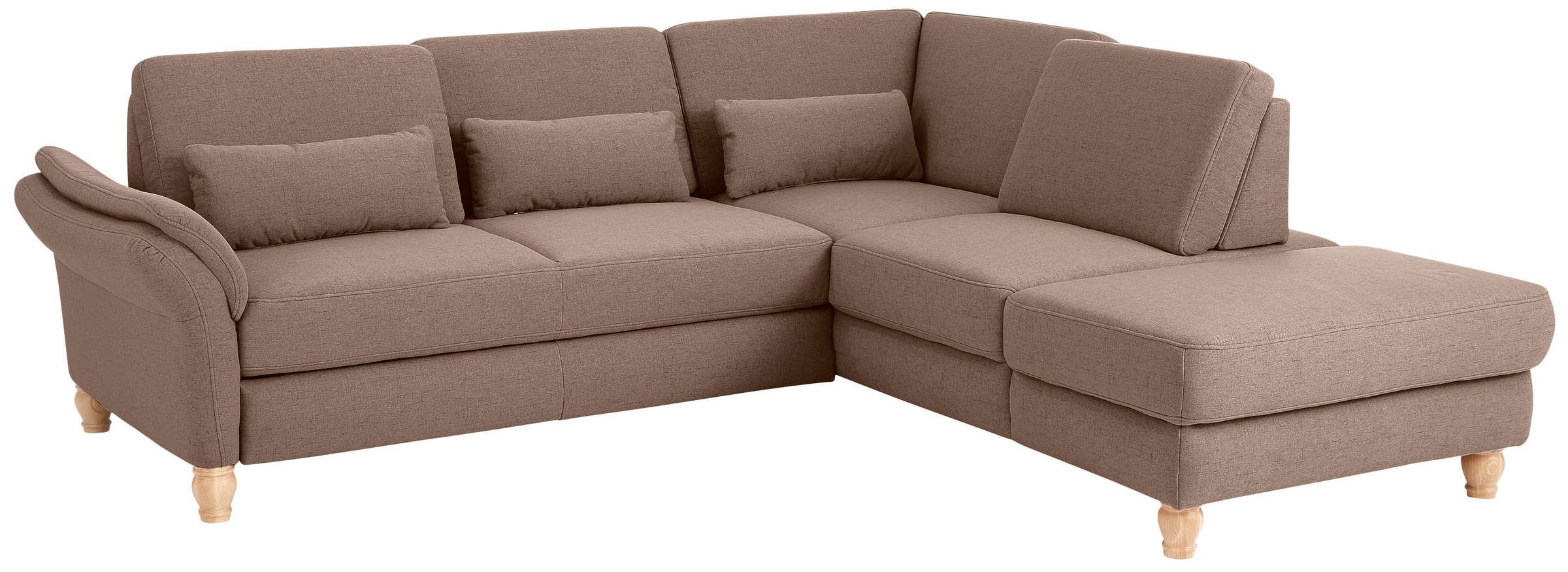 Home affaire Ecksofa »Palace L-Form« incl. Sitztiefenverstellung, wahlweise mit Bettfunktion und Stauraum