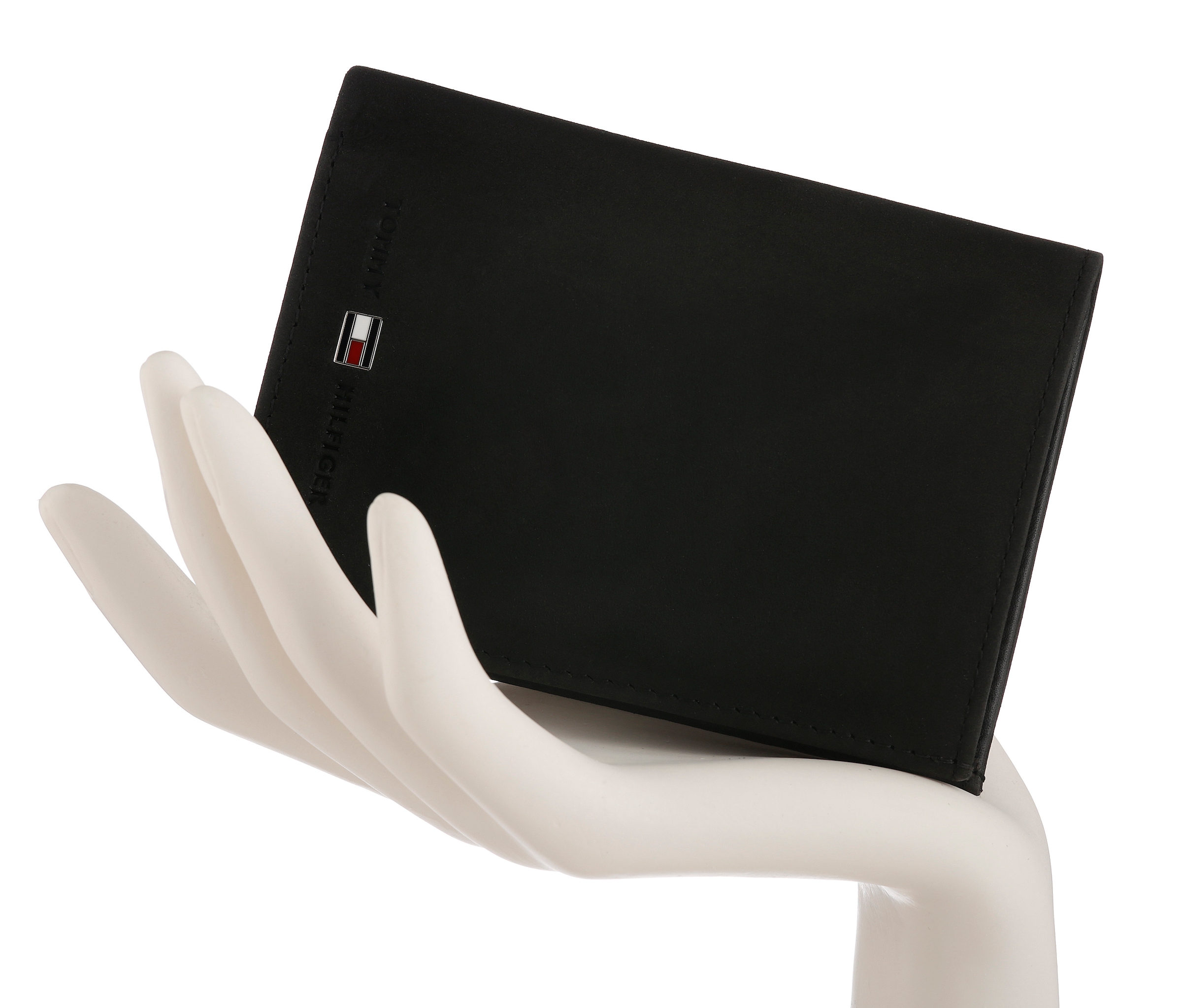 Tommy Hilfiger Porte-monnaie »JOHNSON N/S WALLET W/COIN POCKET« aus echtem Leder im Hochformat