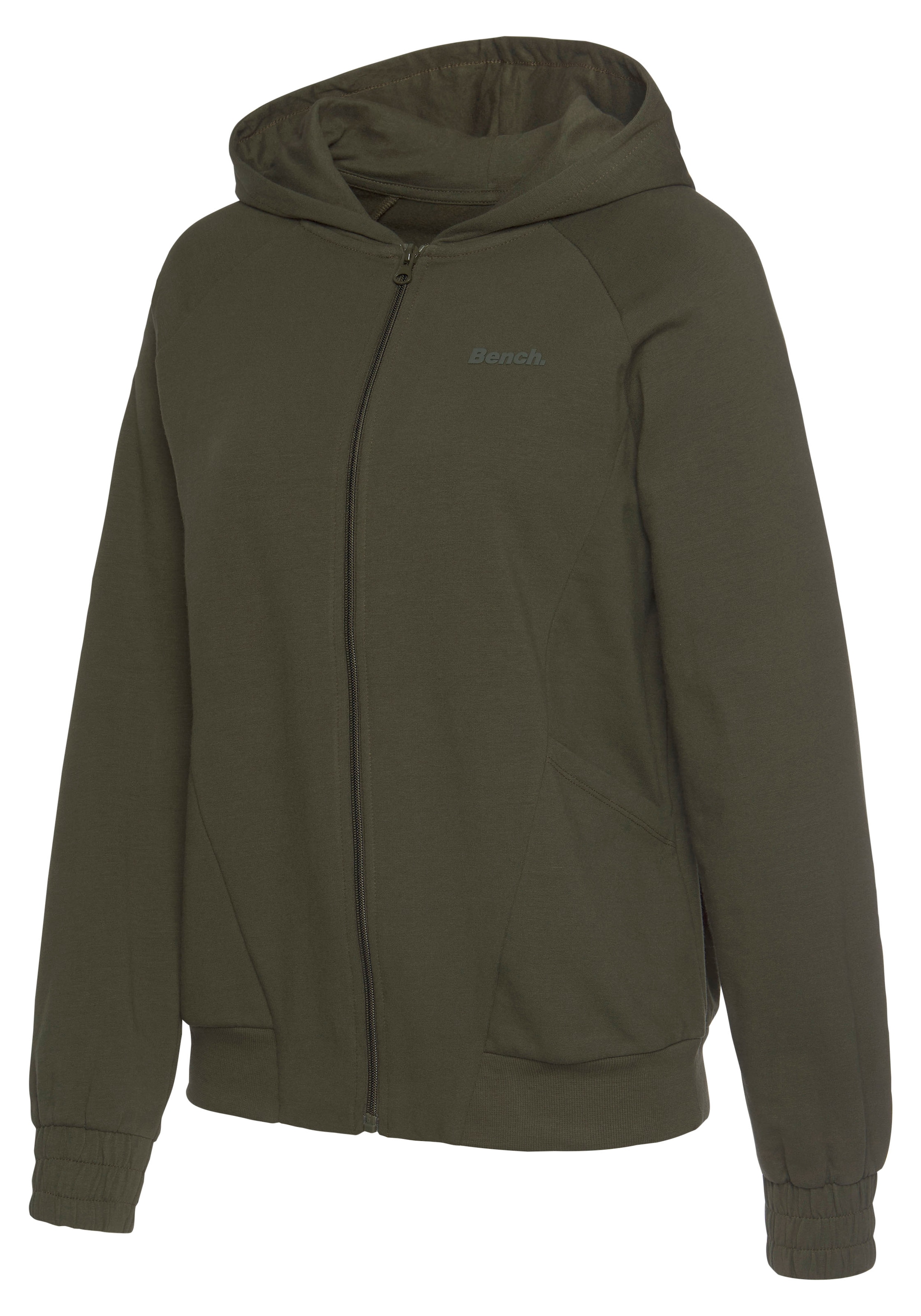 Bench. Loungewear Kapuzensweatjacke, mit sportlichen Teilungsnähten, Loungeanzug