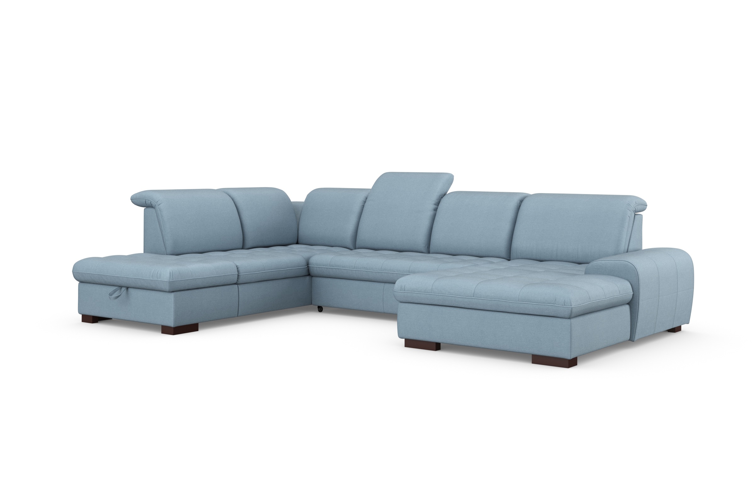 sit&more Wohnlandschaft »Luxor U-Form«, wahlweise mit Bettfunktion, Bettkasten und Kopfteilverstellung