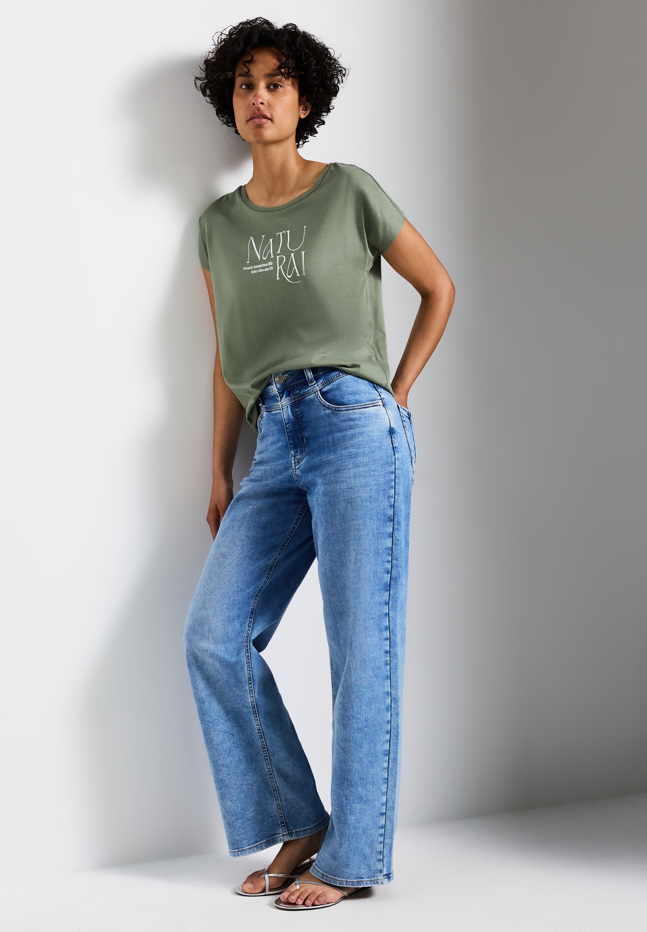 STREET ONE Shirttop, mit Schriftzug