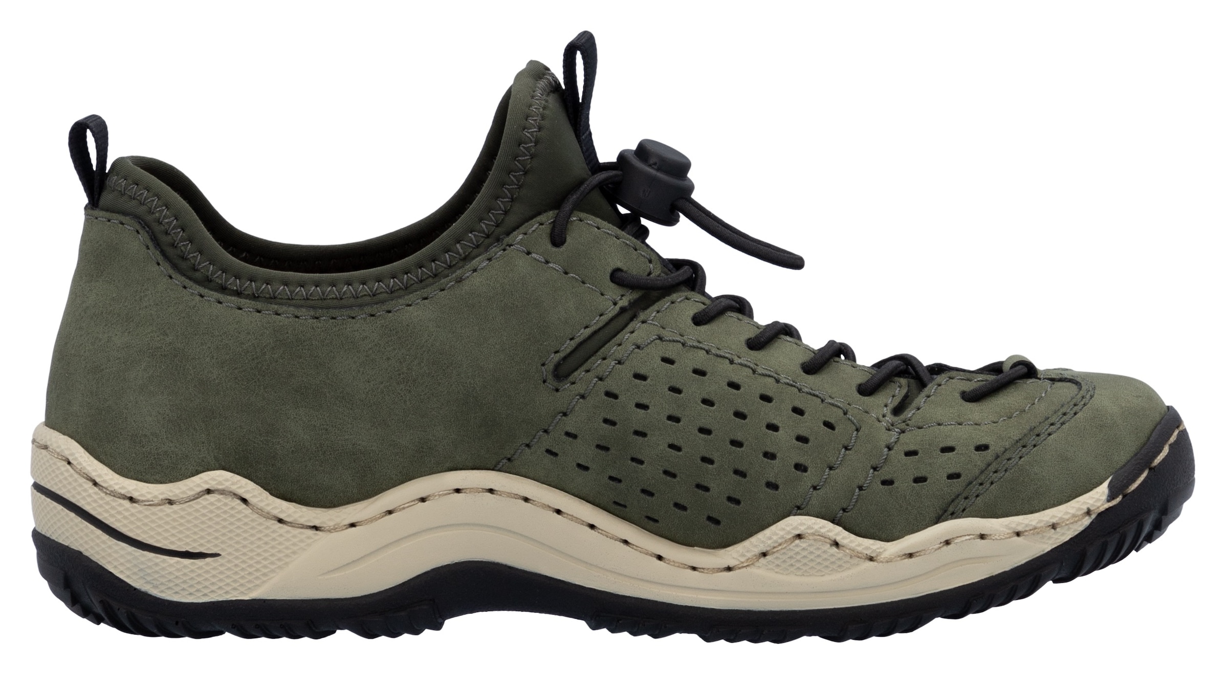 Rieker Slip-On Sneaker  , Schlupfschuh, Freizeitsneaker, Halbschuh mit markanter Laufsohle