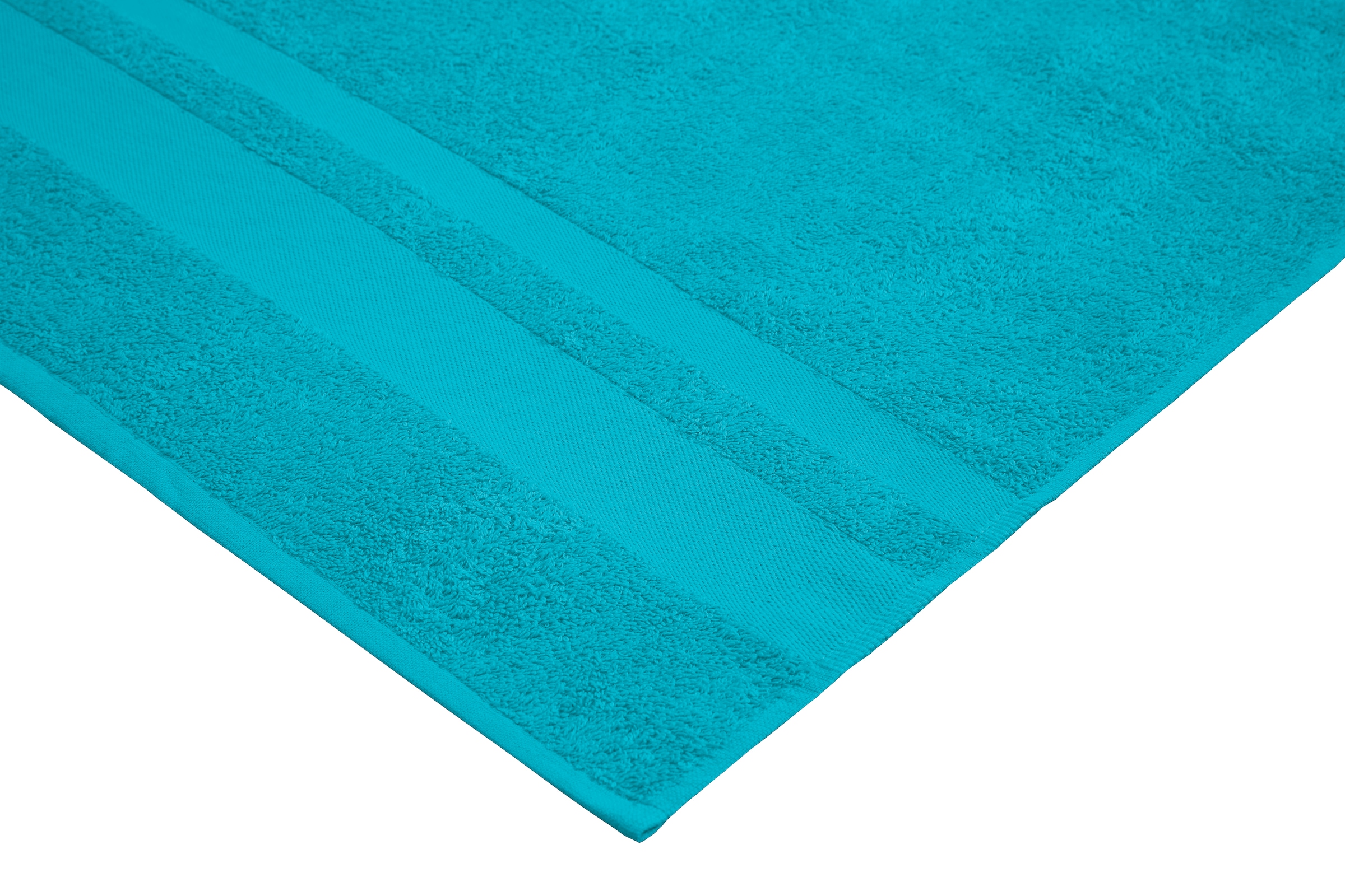 GOODproduct Serviettes de douche »Vanessa, 4 Duschtücher, 70x140cm, in Standard- und Premium-Qualität« Handtücher mit Bordüre, 100% Baumwolle, einfarbig, weich