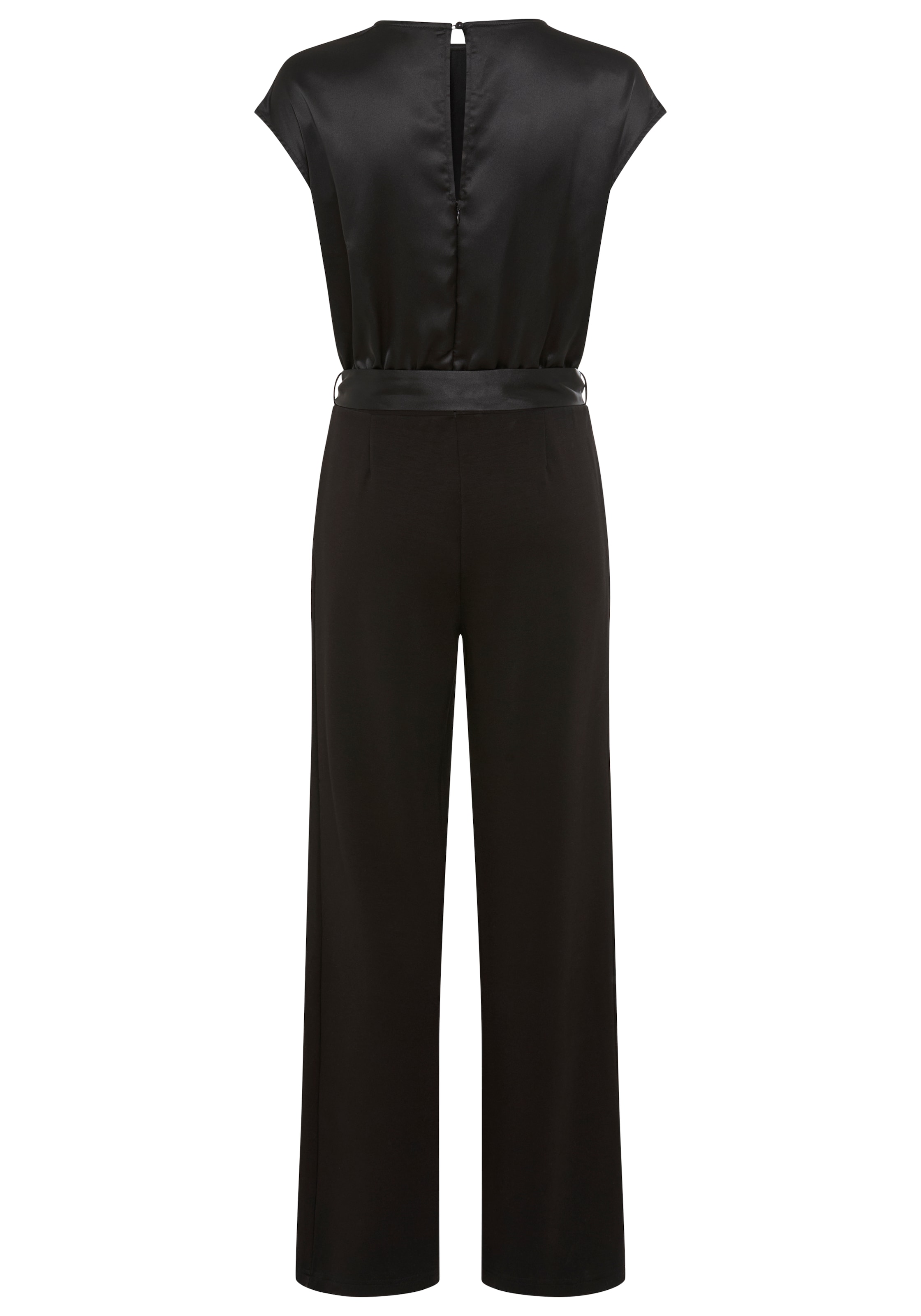 Laura Scott Jumpsuit aus glänzendem Satin mit bequemer Jersey-Hose - NEUE KOLLEKTION