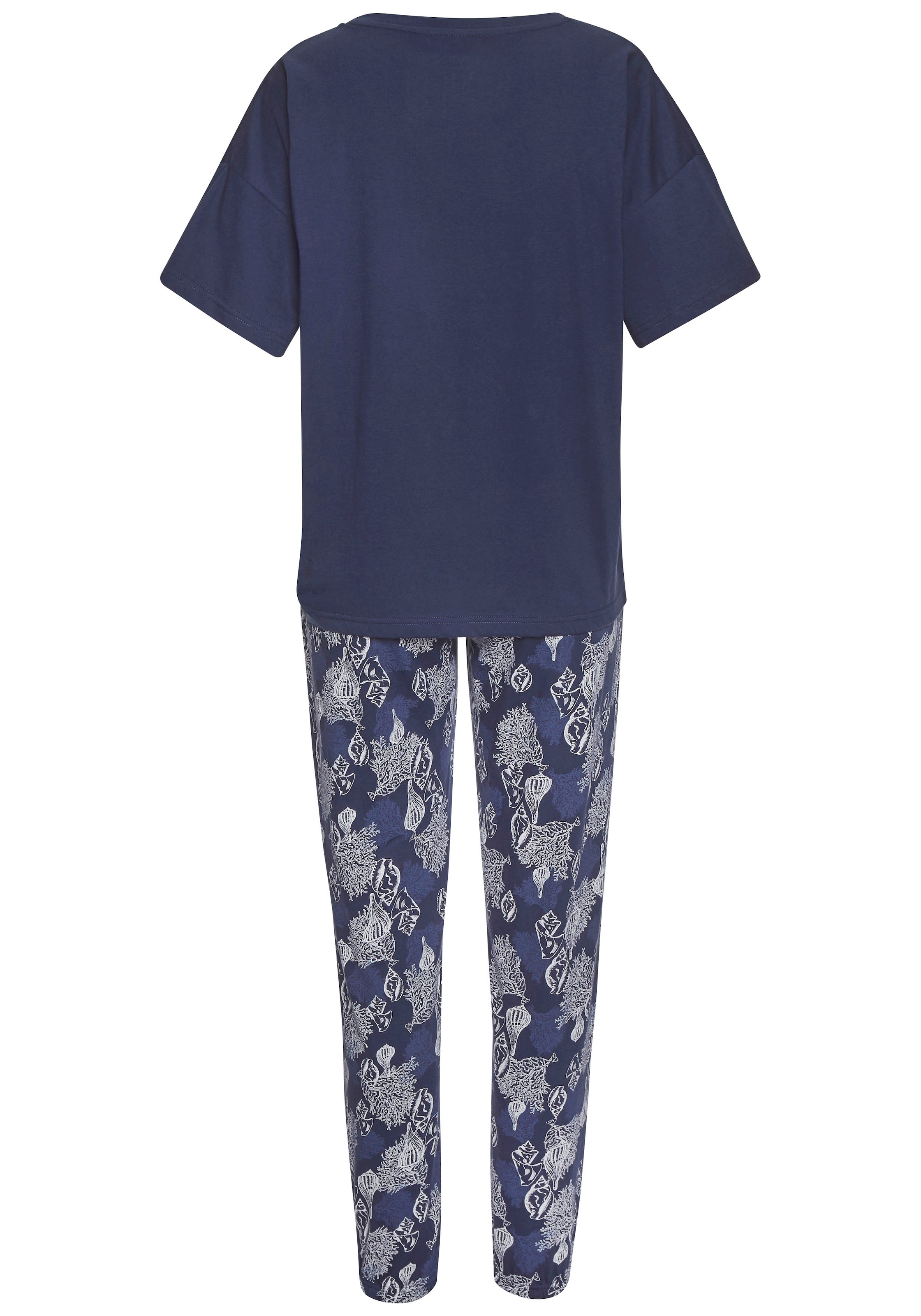 Vivance Dreams Pyjama, (Set, 2 tlg.), Allover-Druck